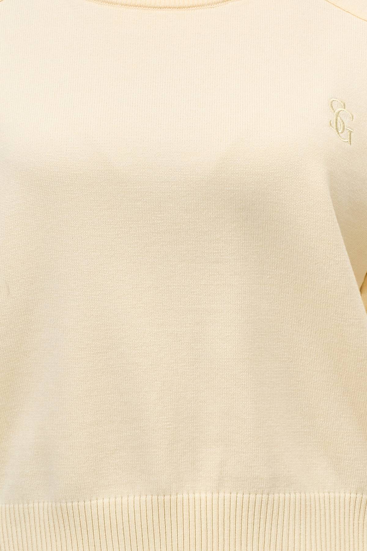 Укороченный джемпер с воротником стойкой, 40