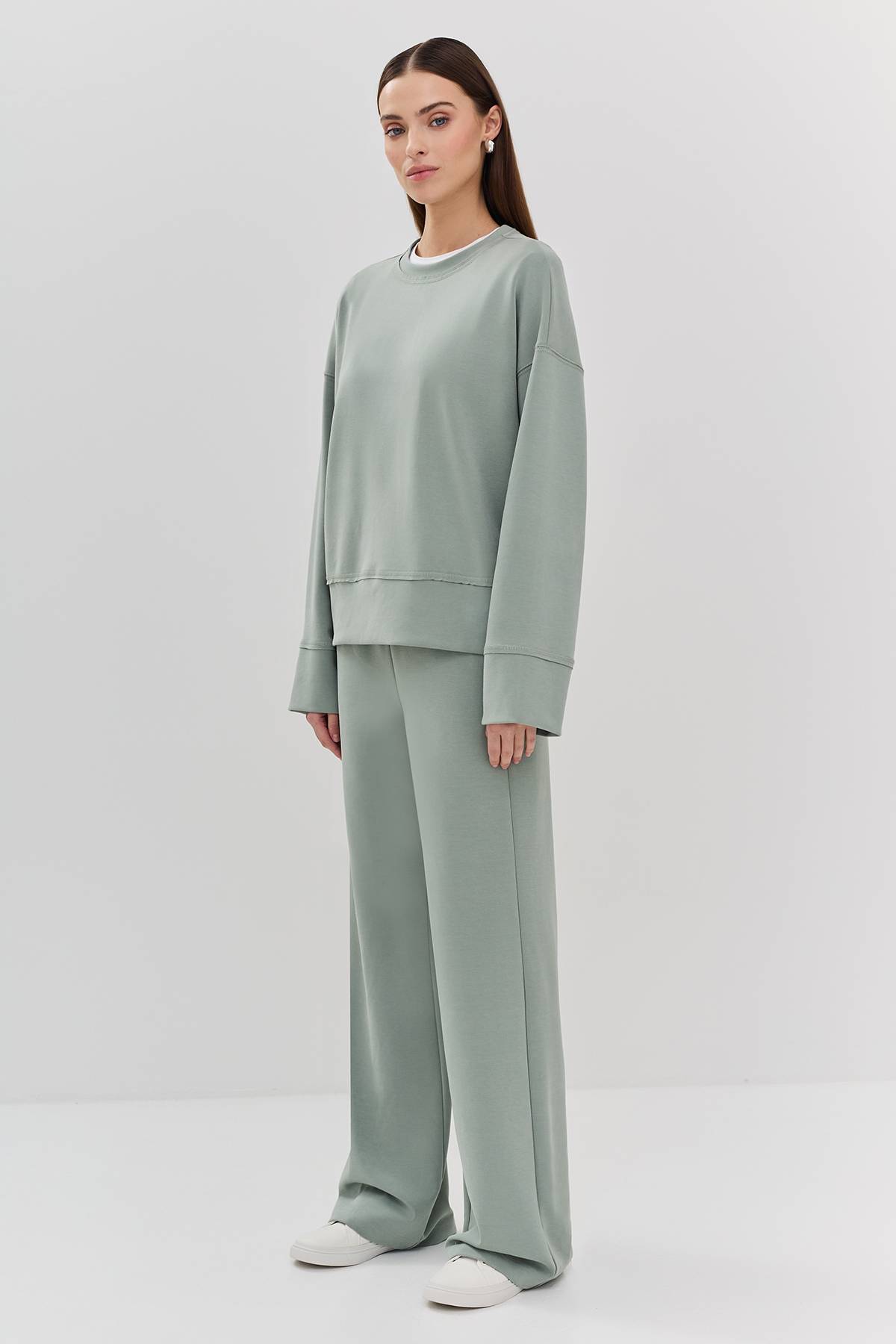 Трикотажный свитшот из модала, 42