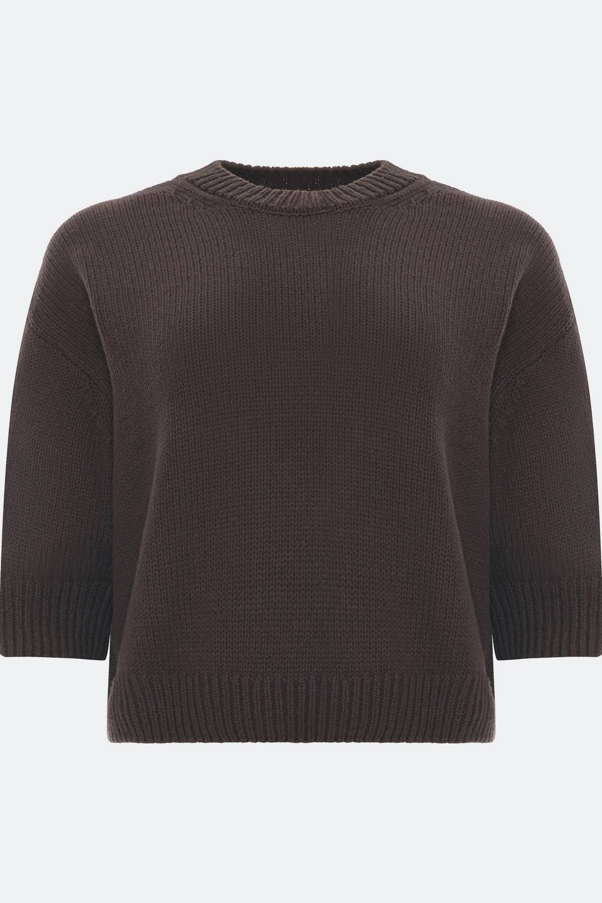 Лимитированная серия базовый джемпер с палантином, 40