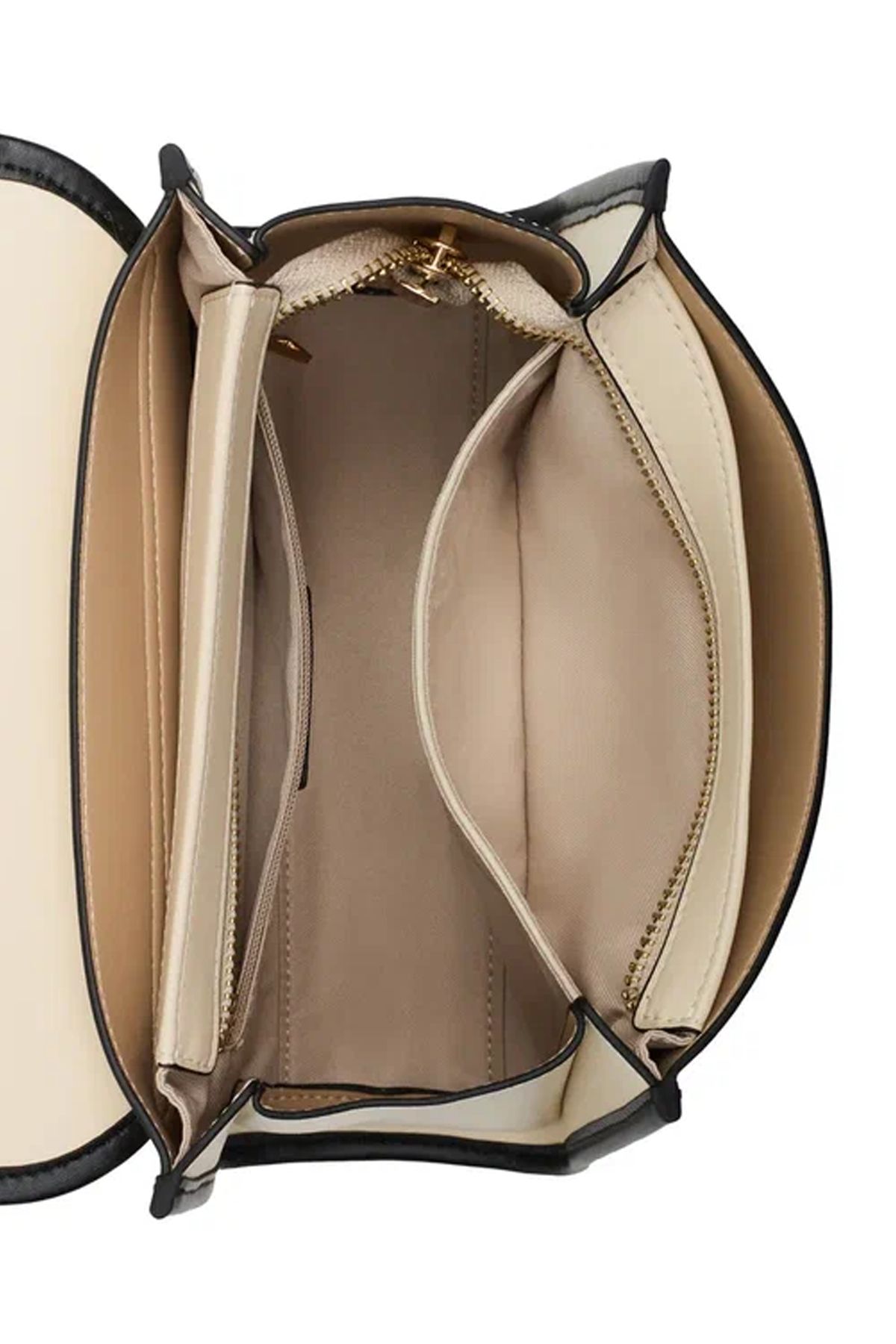 Кожаная сумка кроссбоди с клапаном с геометрическими контрастными деталями, One