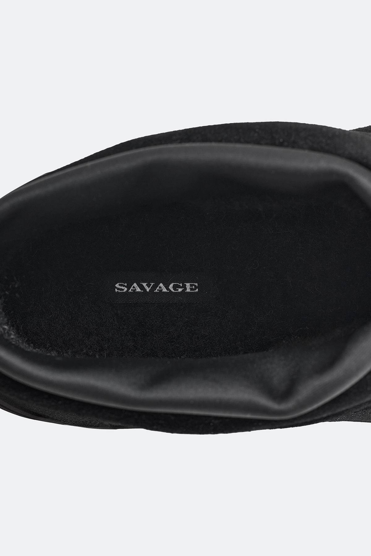 Черные полуботинки из натуральной замши, 36