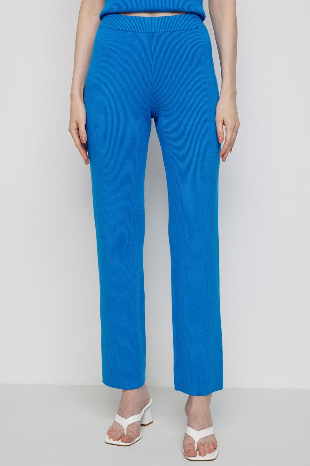 Яркие брюки в рубчик, 40р