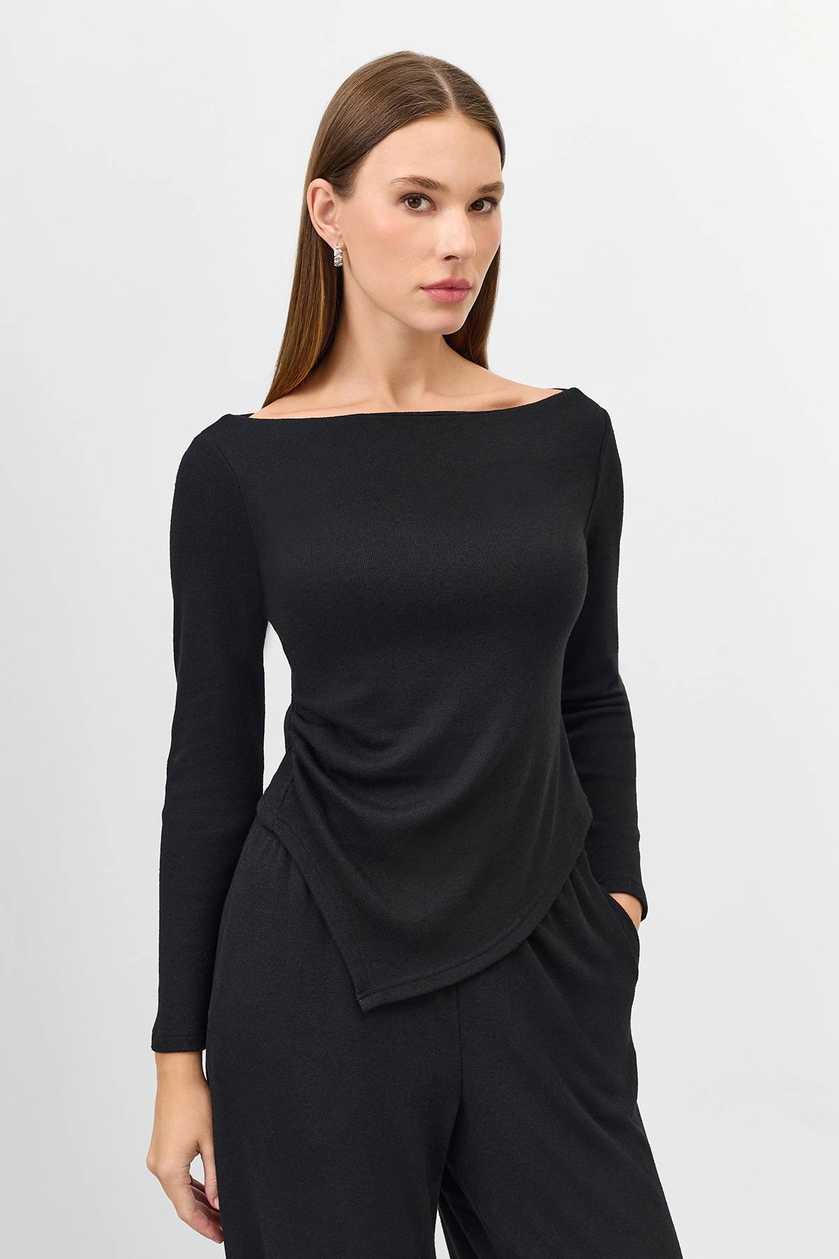 Лимитированная серия классический джемпер с синим палантином, 42