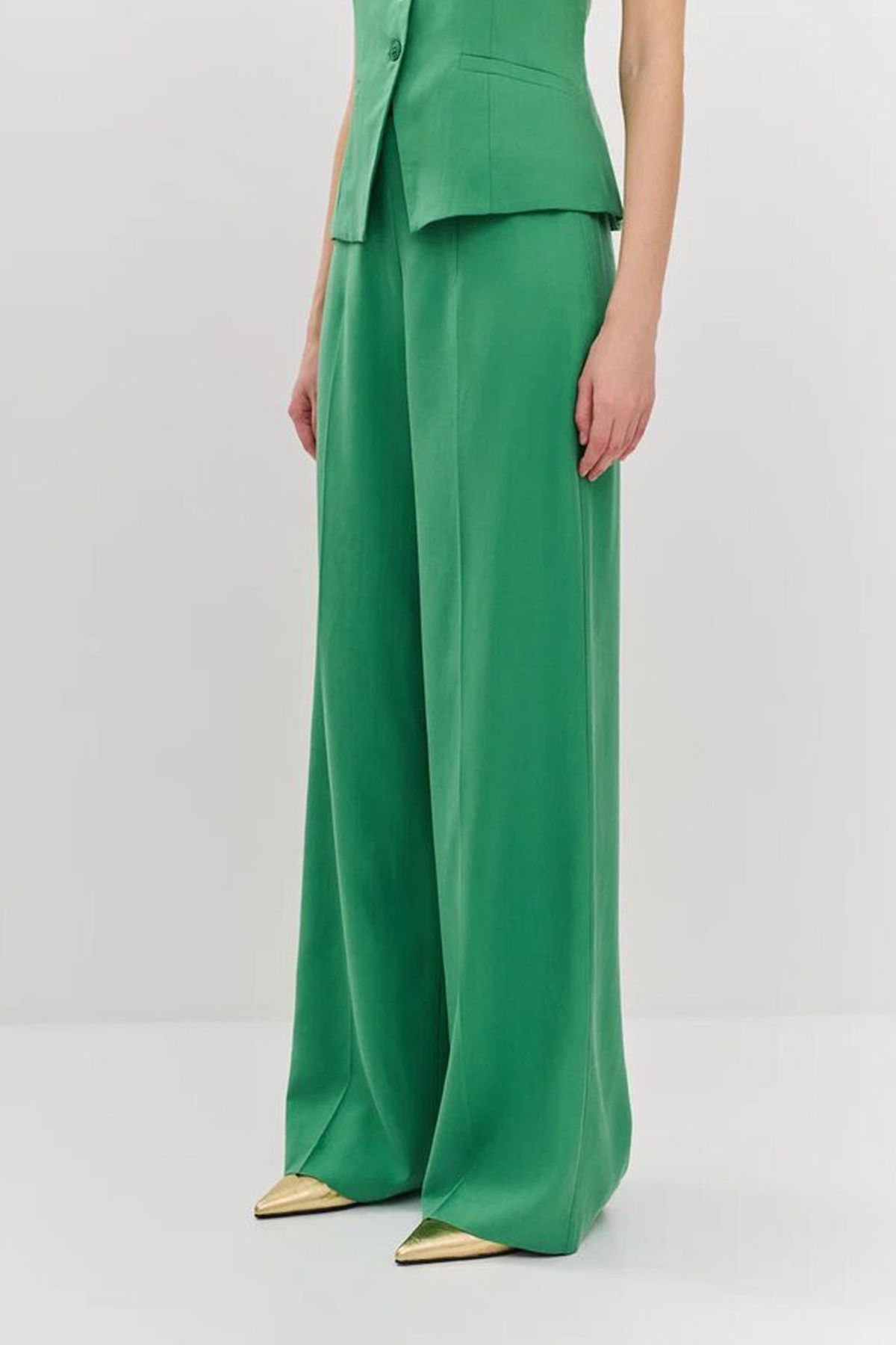 Брюки-палаццо с потайной молнией, 50р