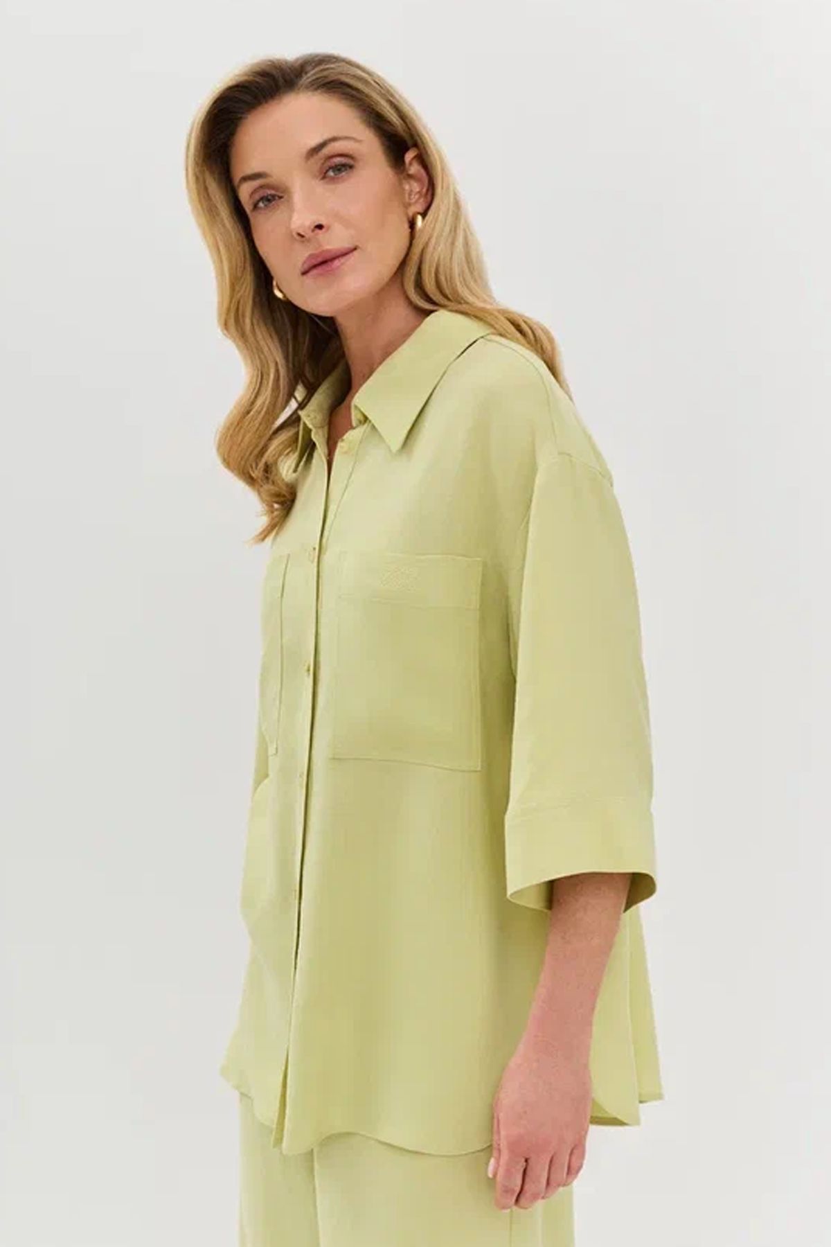 Блузка с рукавом 3/4, 44р