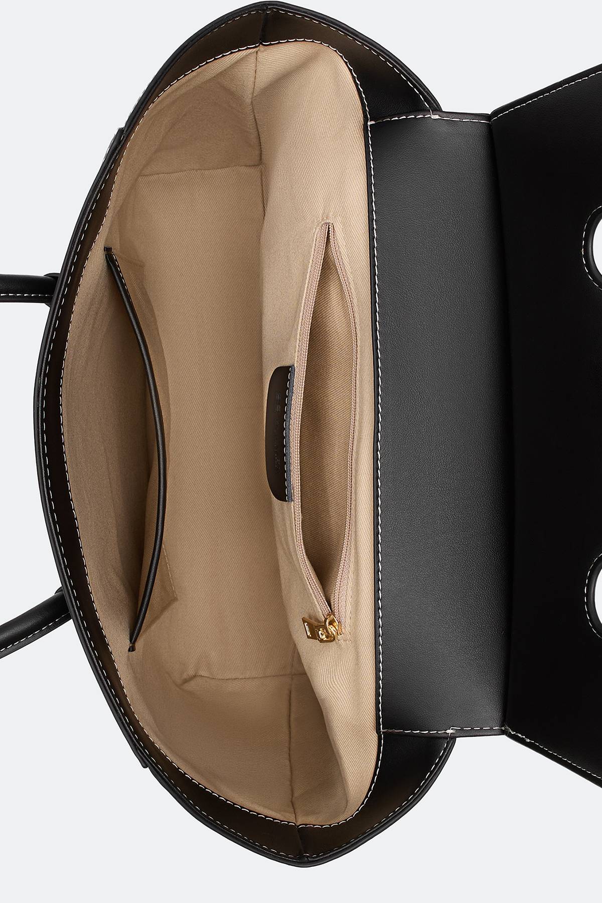 Кожаная сумка с клапаном и подвесом, One