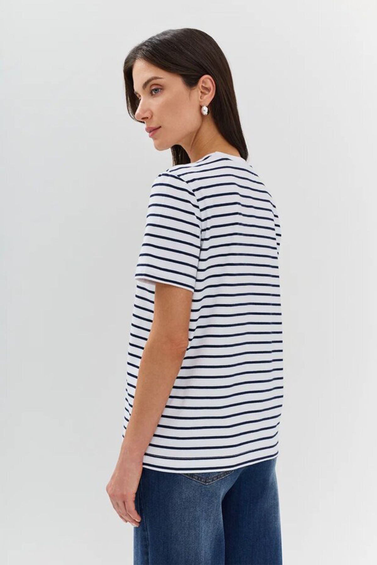 Футболка с комбинированным принтом, 52р