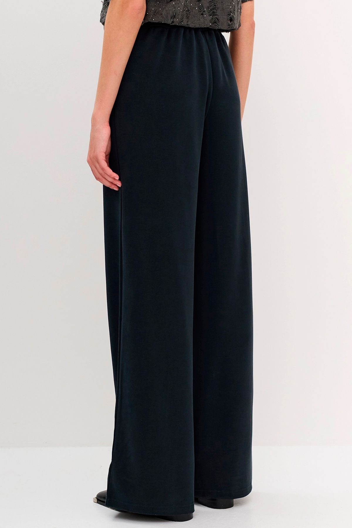 Графитовые брюки с модалом, 52р