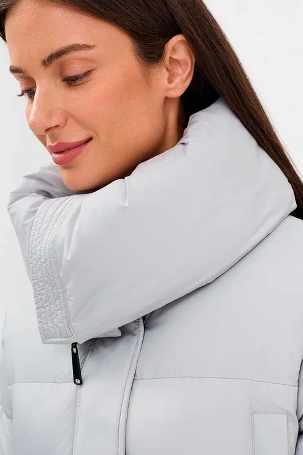 Куртка с объемным отложным воротником, 52р