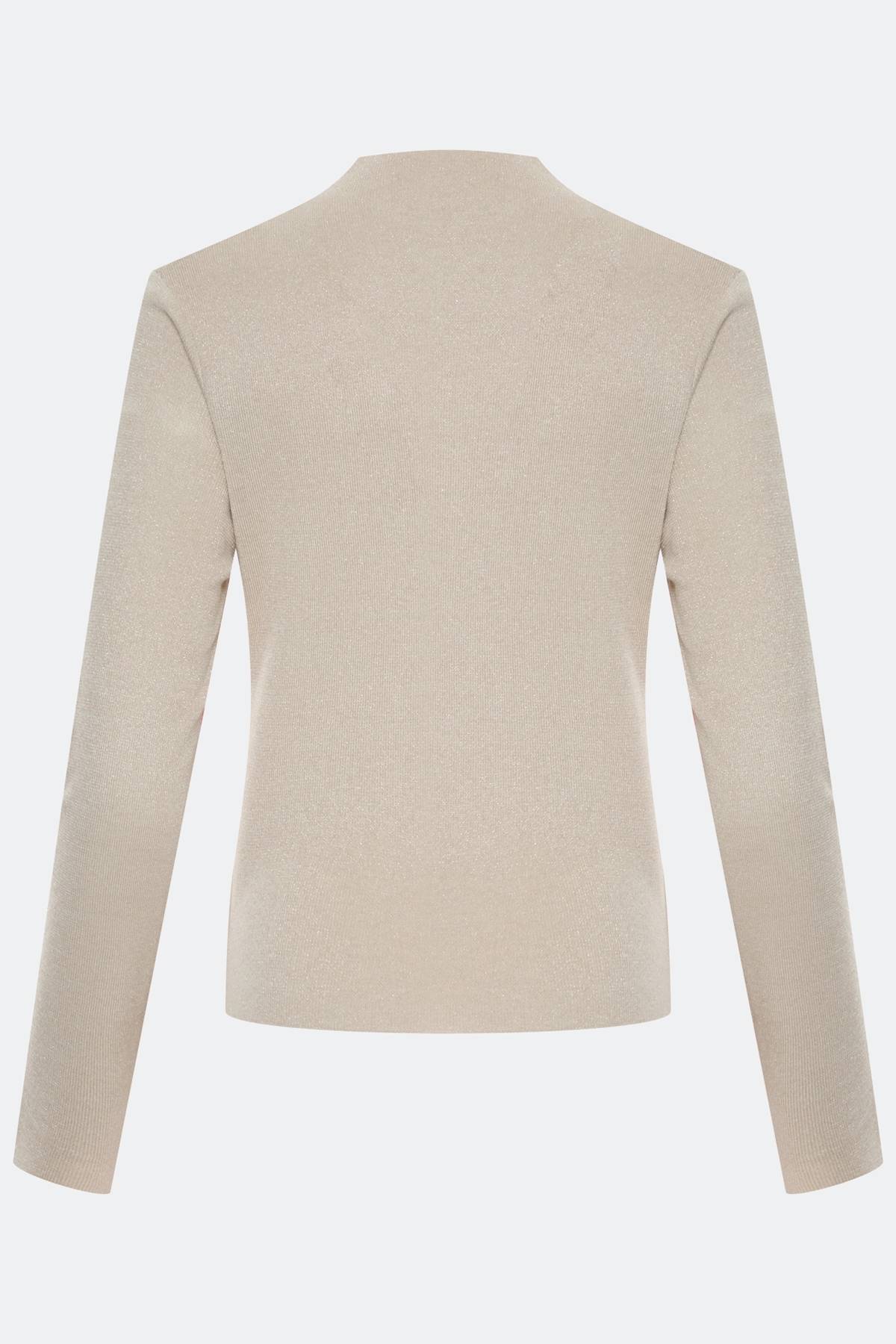 Лимитированная серия джемпер с элегантой драпировкой и ремень, 34