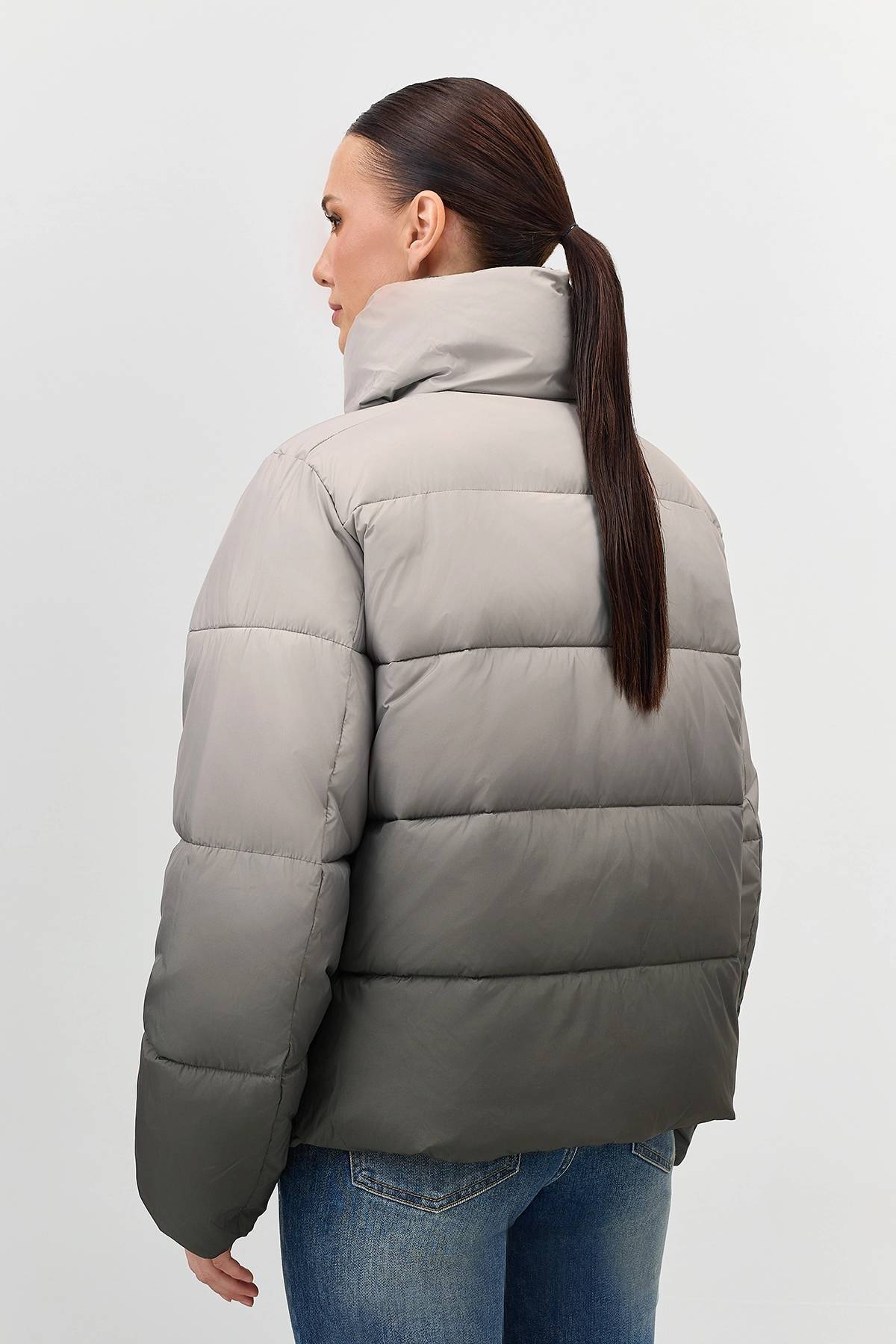 Лимитированная серия куртка с градиентным принтом и палантин, 40