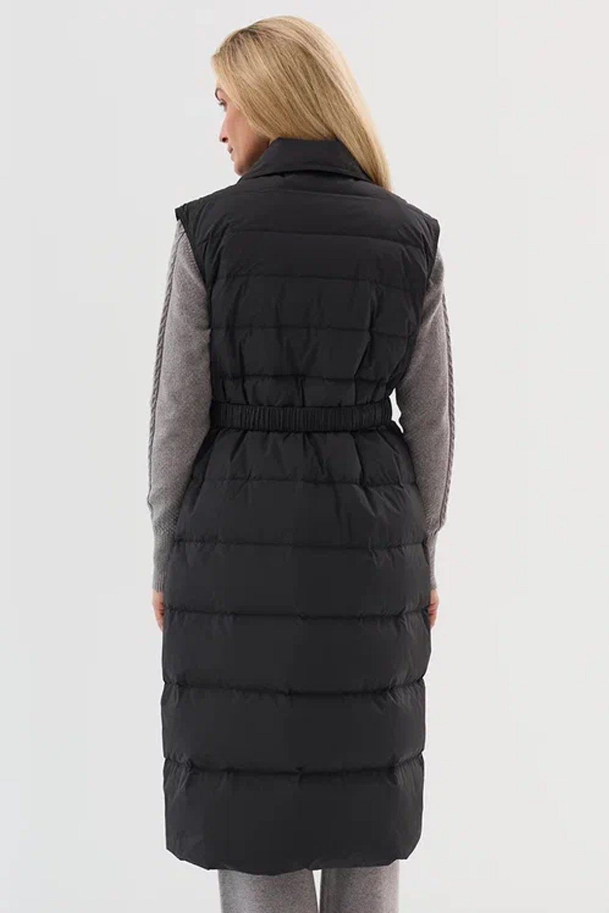 Удлиненный жилет на натуральном утеплителе, 50р