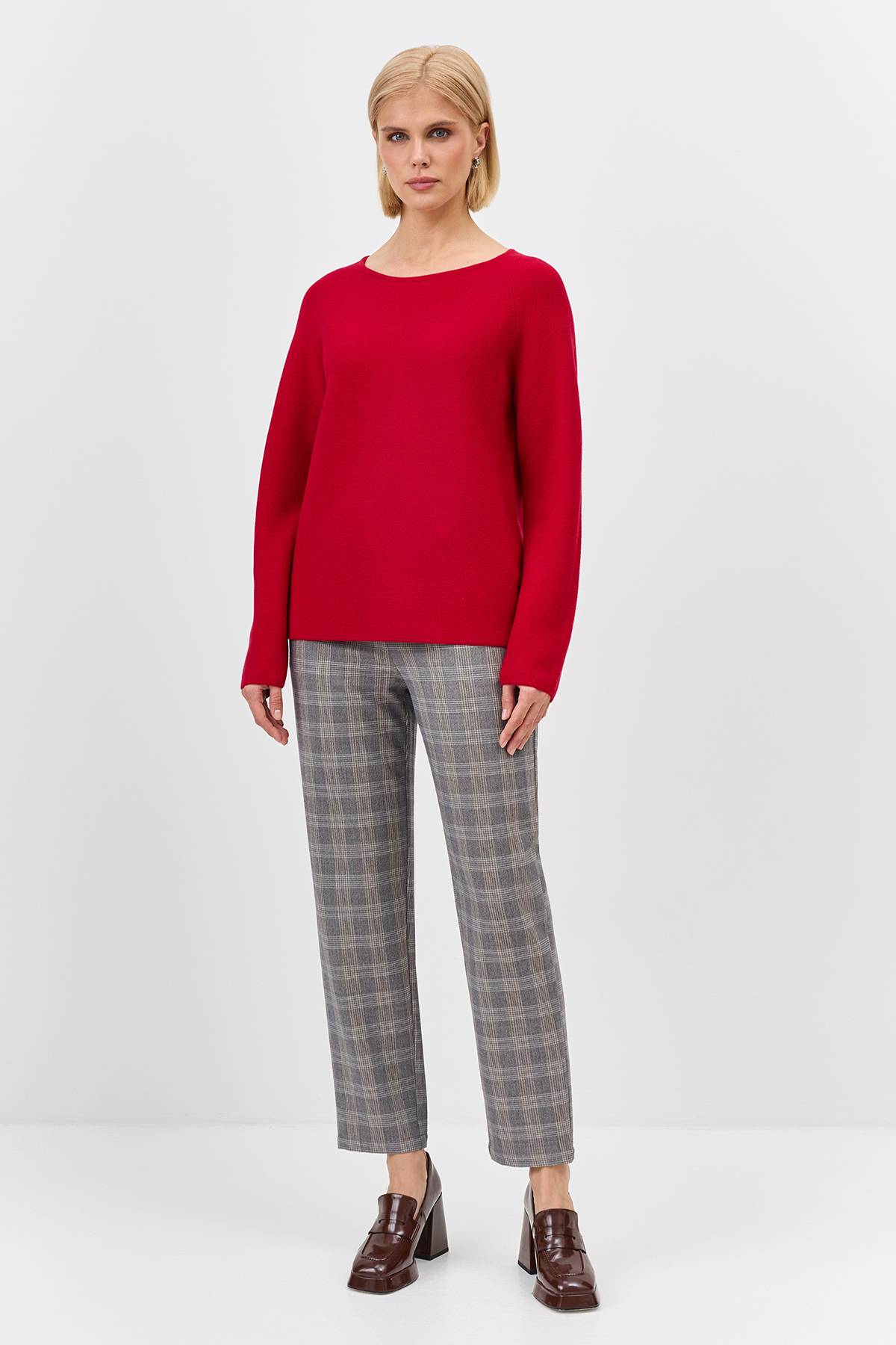 Лимитированная серия яркий джемпер с вырезом лодочка с палантином, 34