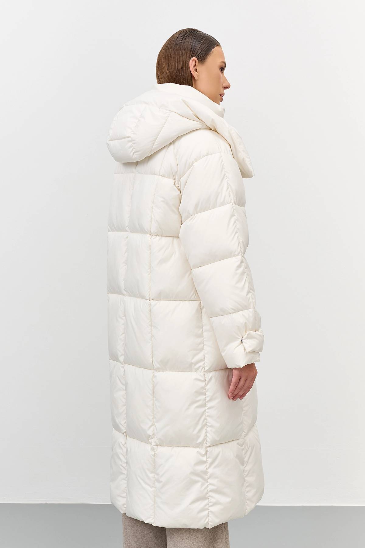 Лимитированная серия теплое пальто Oversize с палантином, 40