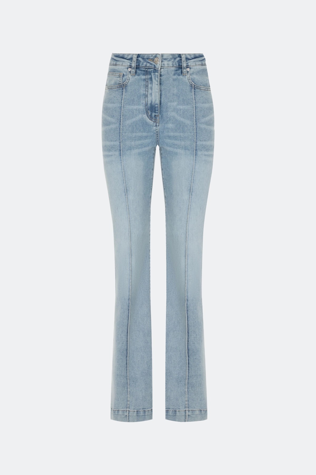 Джинсы bootcut с акцентными стрелками, 48