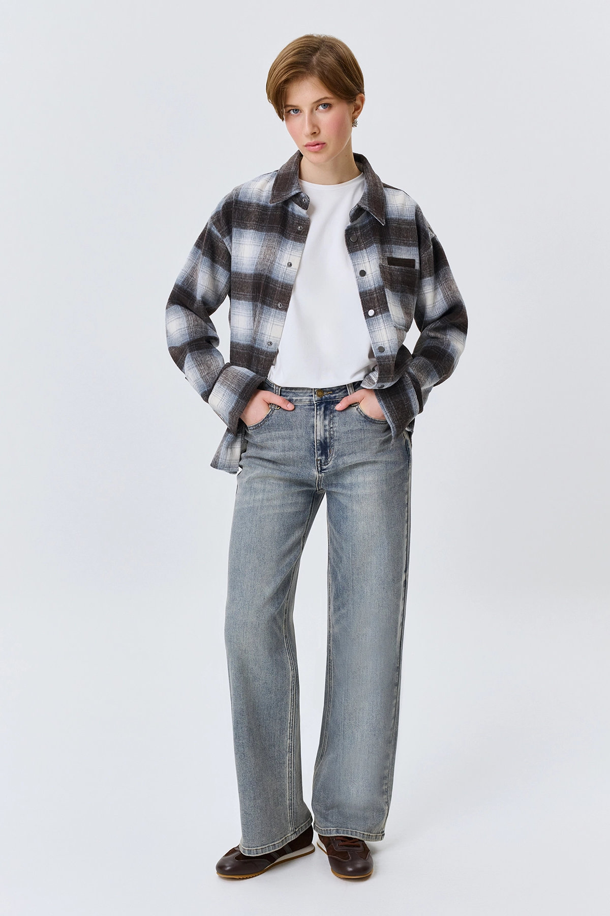 Светлые джинсы Straight fit, 52
