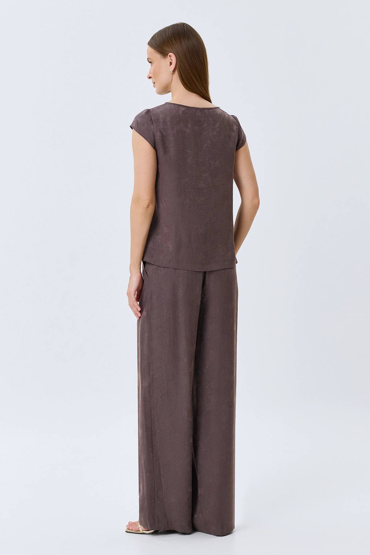 Жаккардовые брюки из лиоцелла, 34