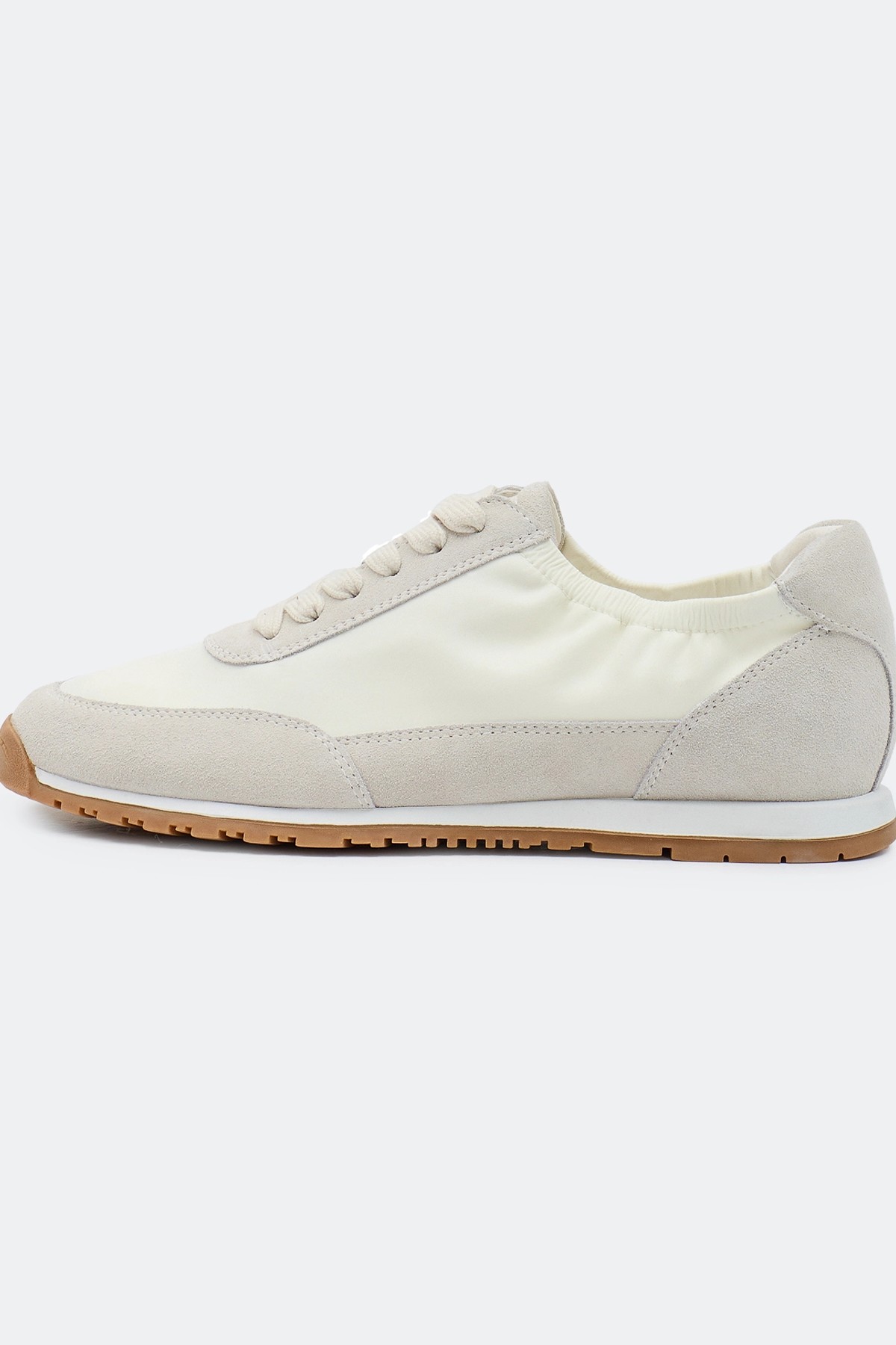 Кроссовки из замши с акцентной сборкой, 40