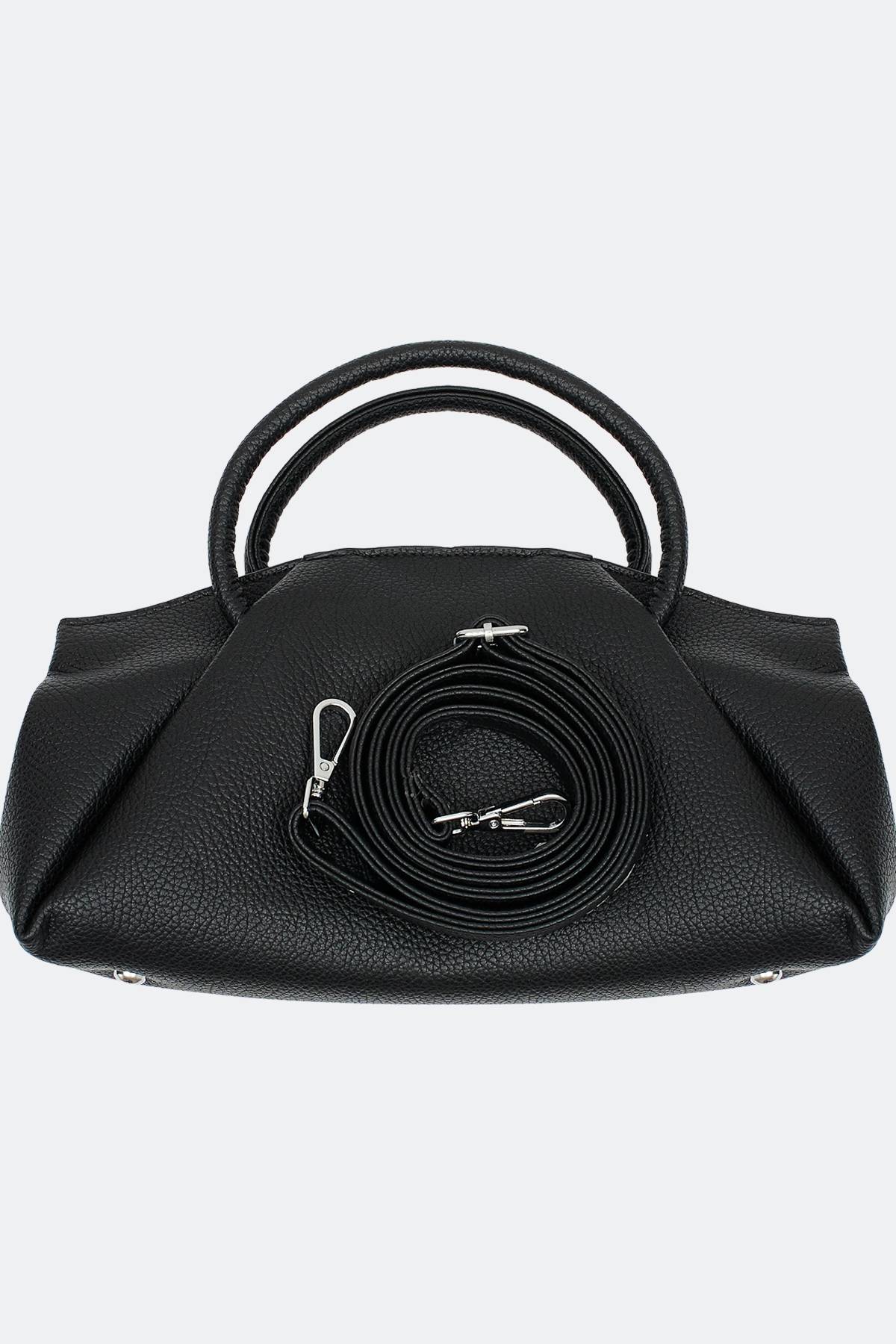 Сумка багет с декоративным обвесом, One