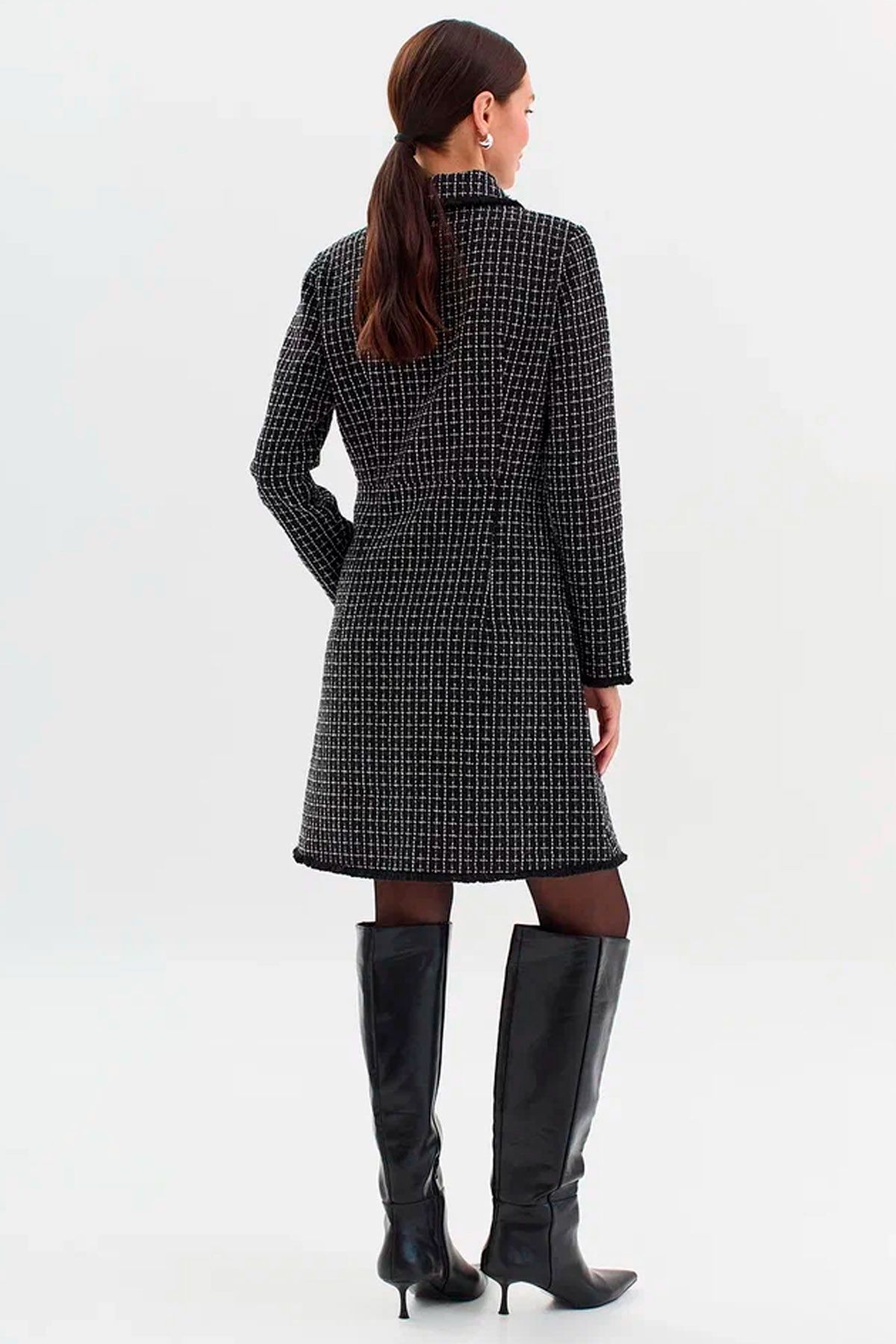 Твидовое платье А-силуэта, 42р