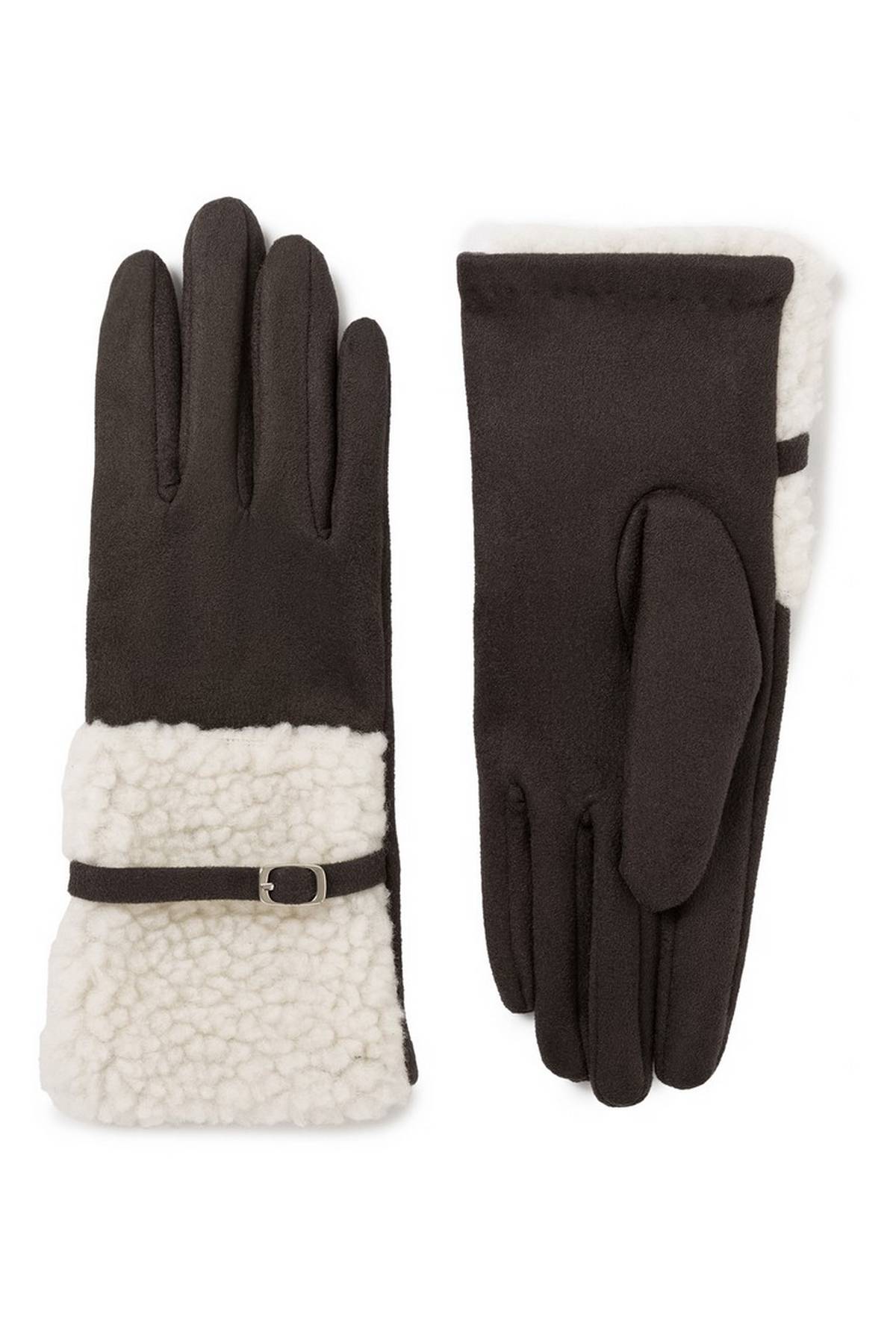 Перчатки серые, M