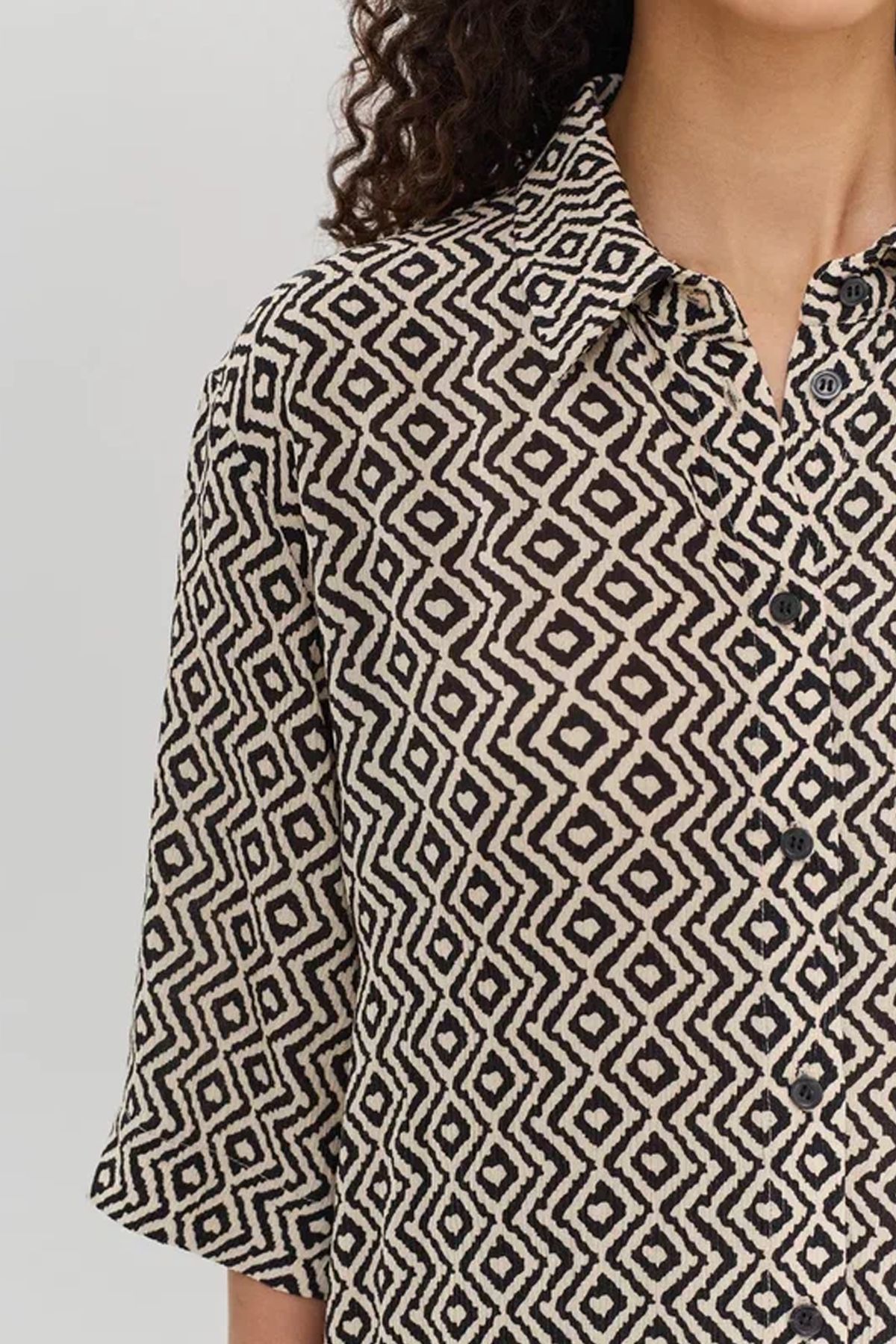 Блузка с абстрактным принтом 53361/2, 44р