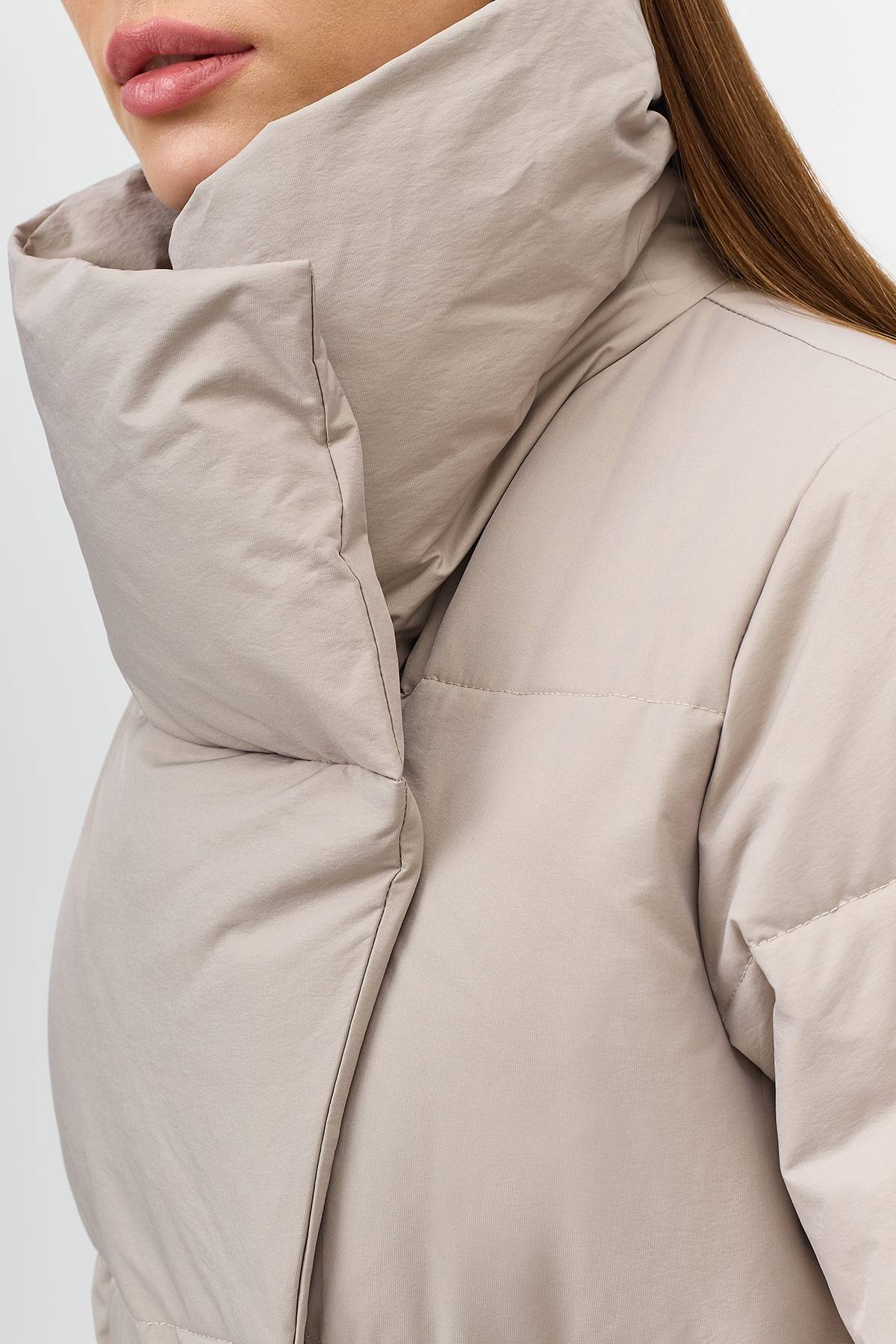 Лимитированная серия пуховое пальто с палантином, 40