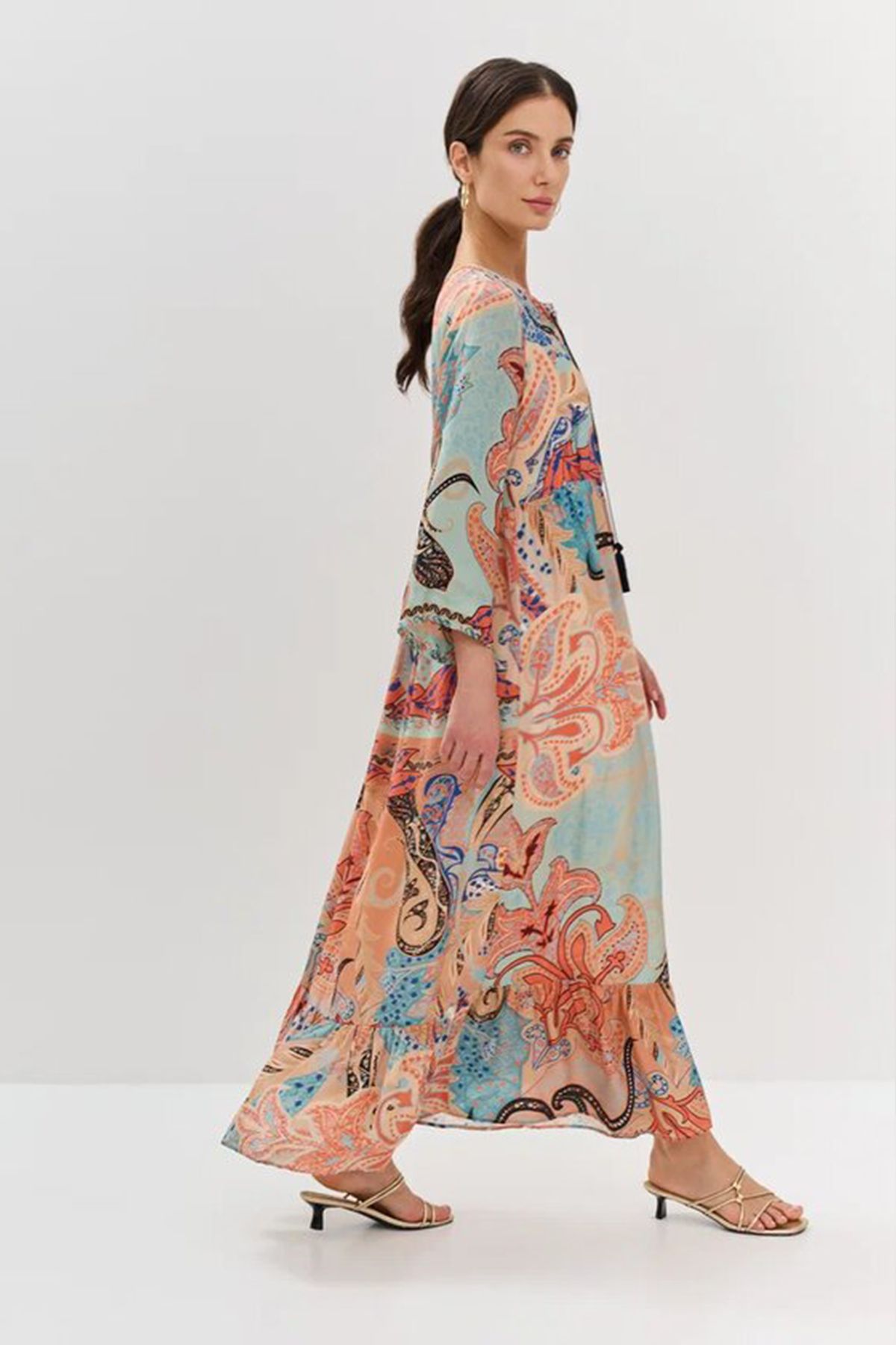 Платье А-силуэта в стиле "бохо", 42р