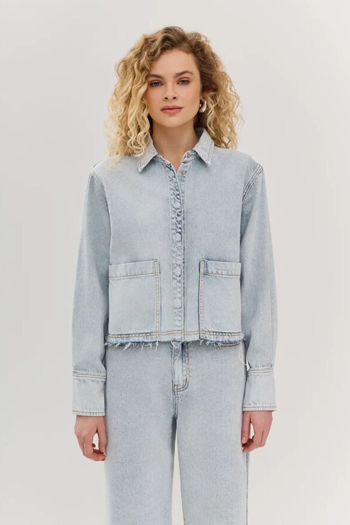 Жакет с необработанными краями, 44р