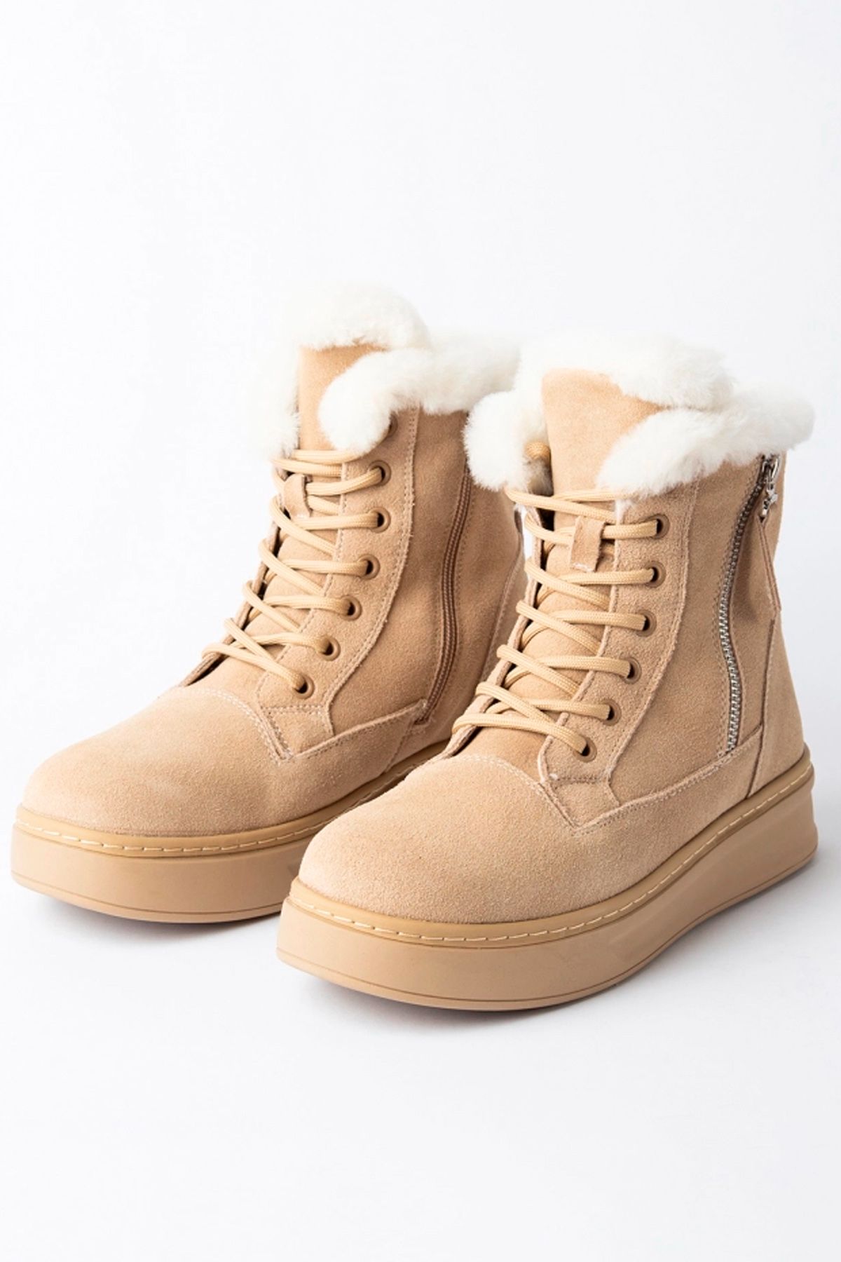 Утеплённые ботинки из натуральной замши, 40р