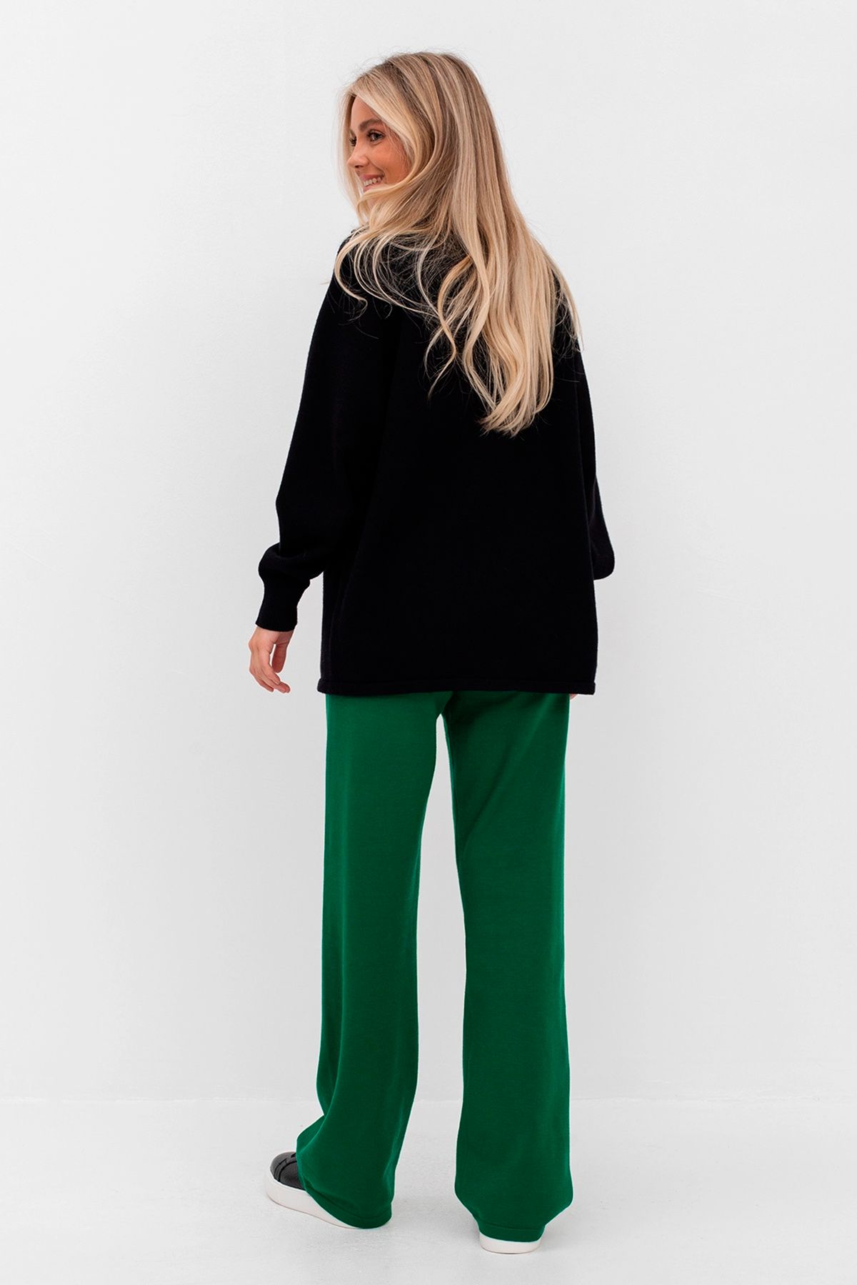 Трикотажные брюки с резинкой на талии 41743/5, 40р