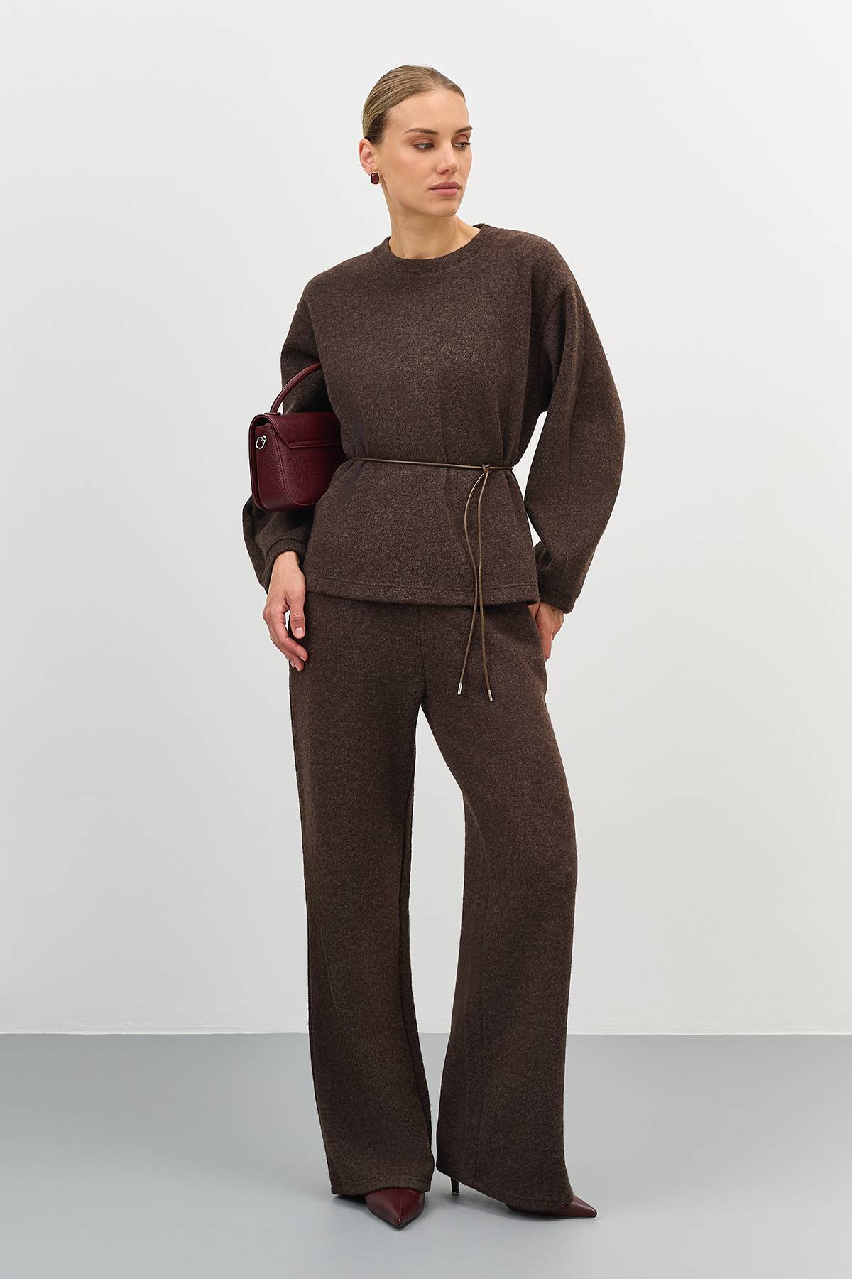 Лимитированная серия теплые трикотажные брюки и ремень, 40