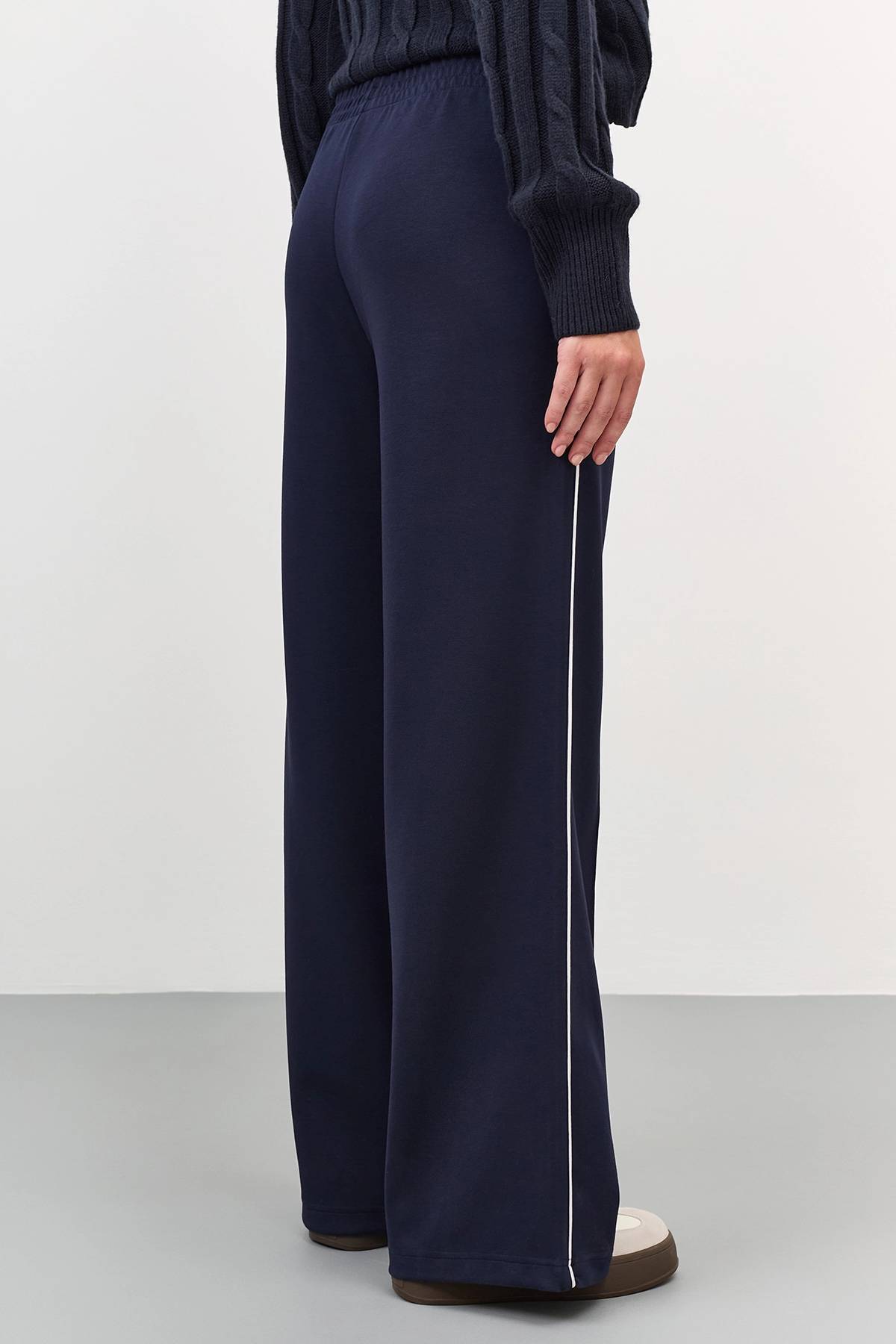 Лимитированная серия трикотажные брюки с контрастным кантом и ремень, 42