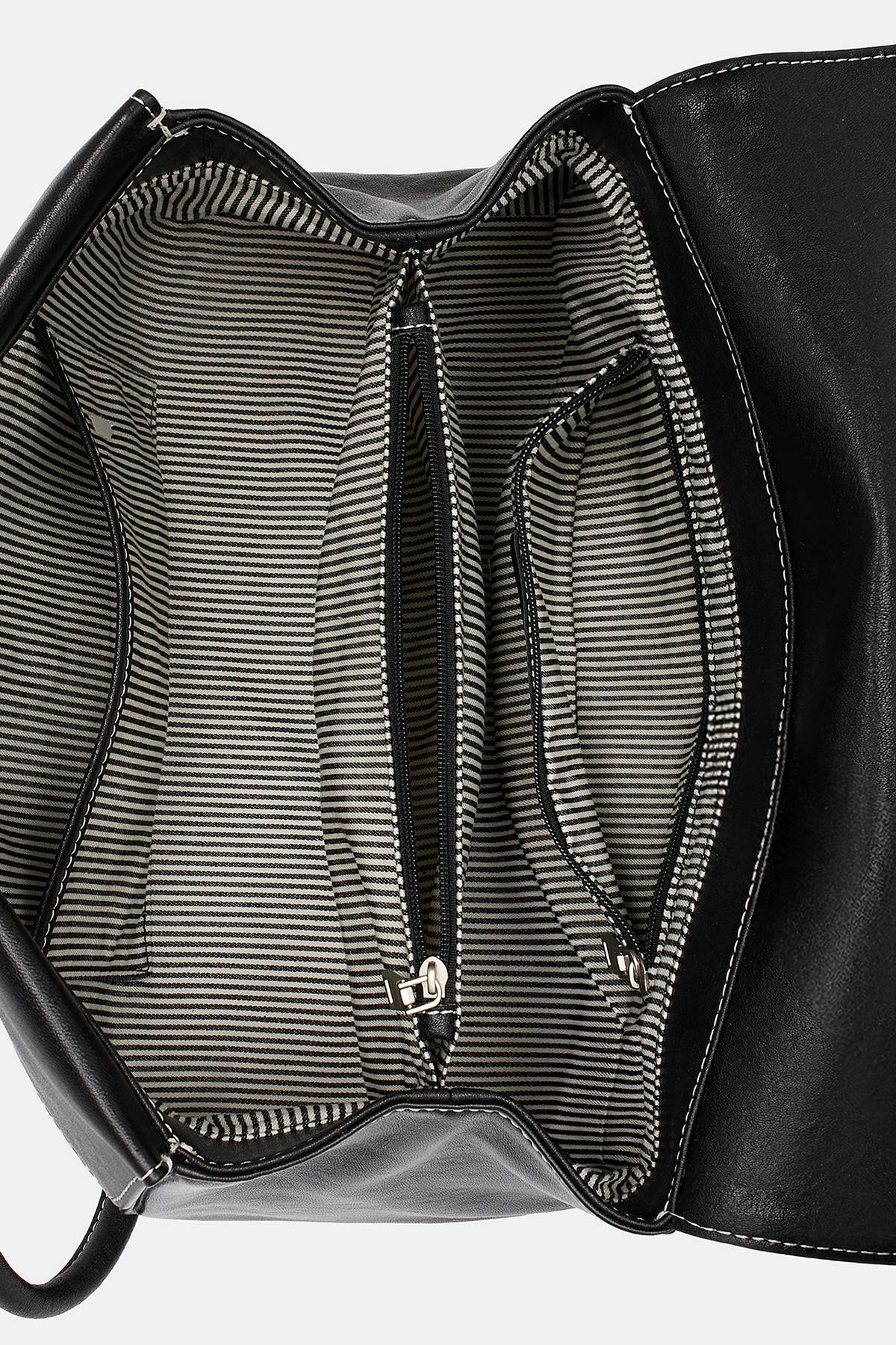 Кожаная сумка с клапаном, One