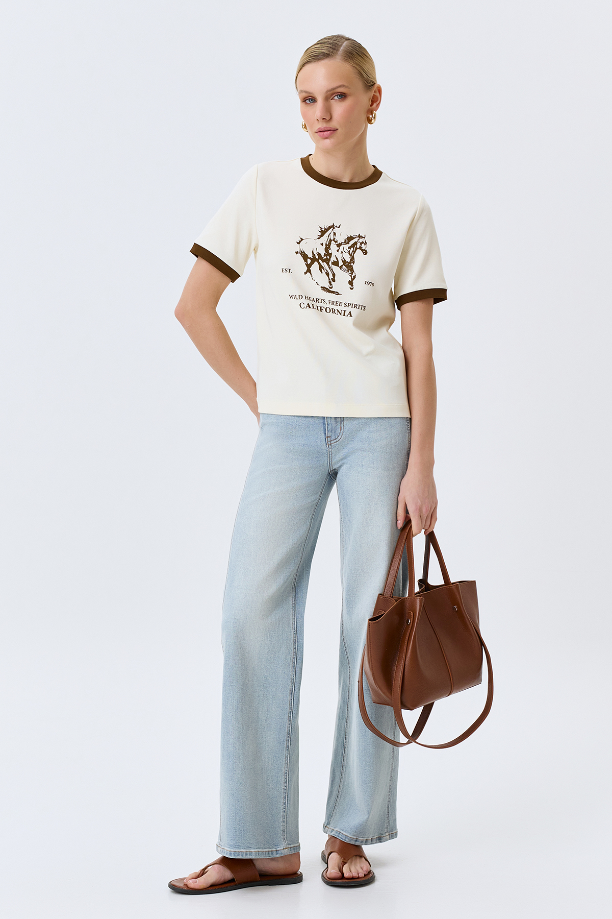 Футболка с принтом в стиле "Ретро", 48