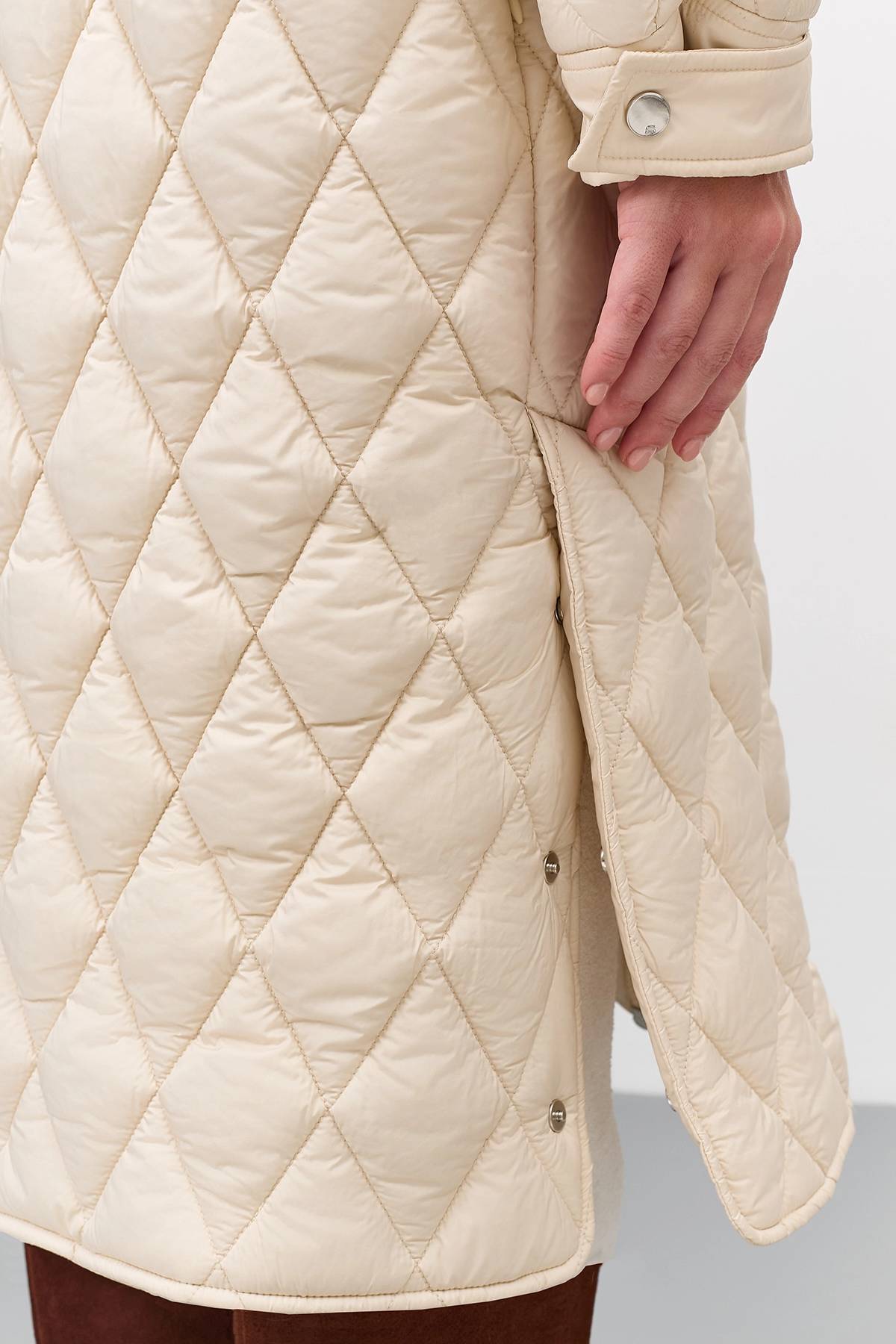 Лимитированная серия  легкое пальто с акцентным воротником и палантин, 42