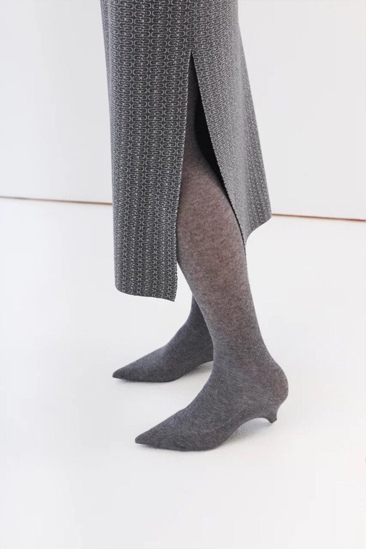 Жаккардовая юбка с кашемиром, 46р