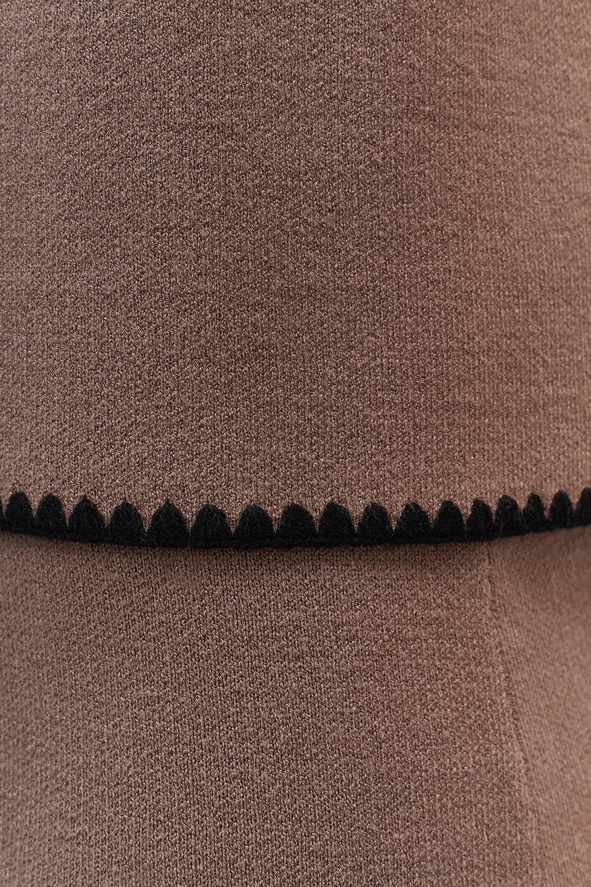 Лимитированная серия джемпер мокко с палантином, 44