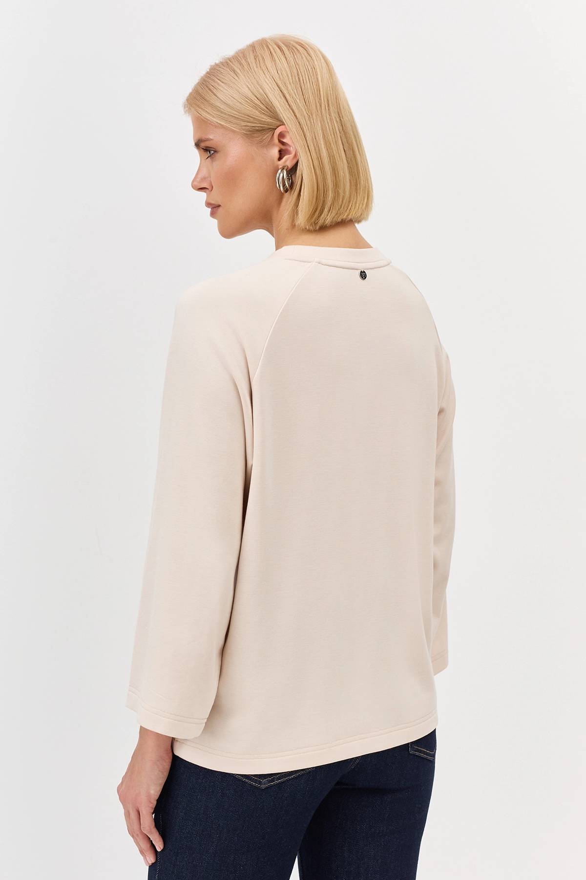 Лимитрированная серия джемпер из модала с принтом и ремень, 34