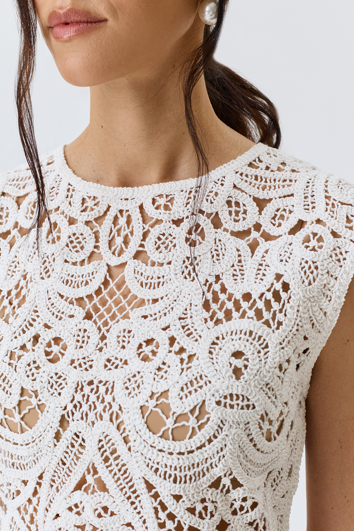 Топ вечерний ажурный летний, 50