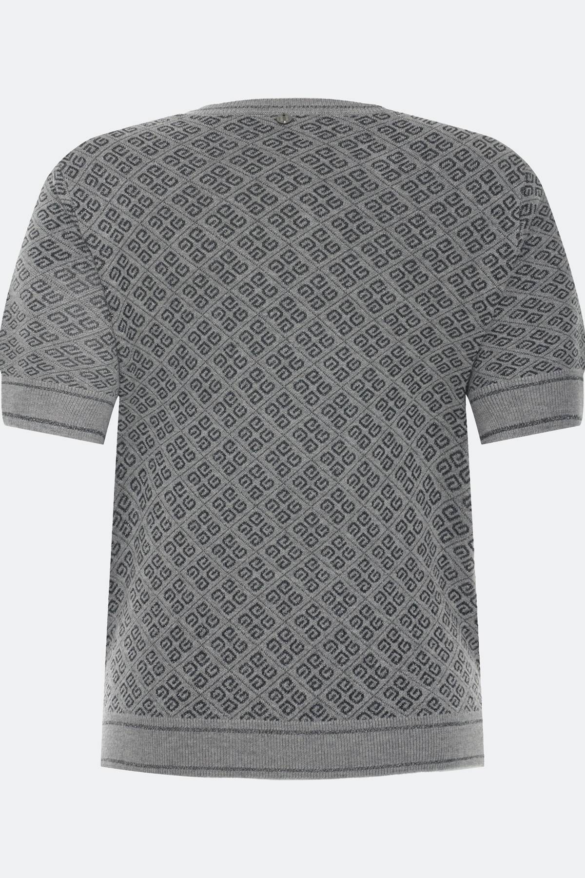 Лимитированная серия жакардовый джемпер с шелком и ремень, 34