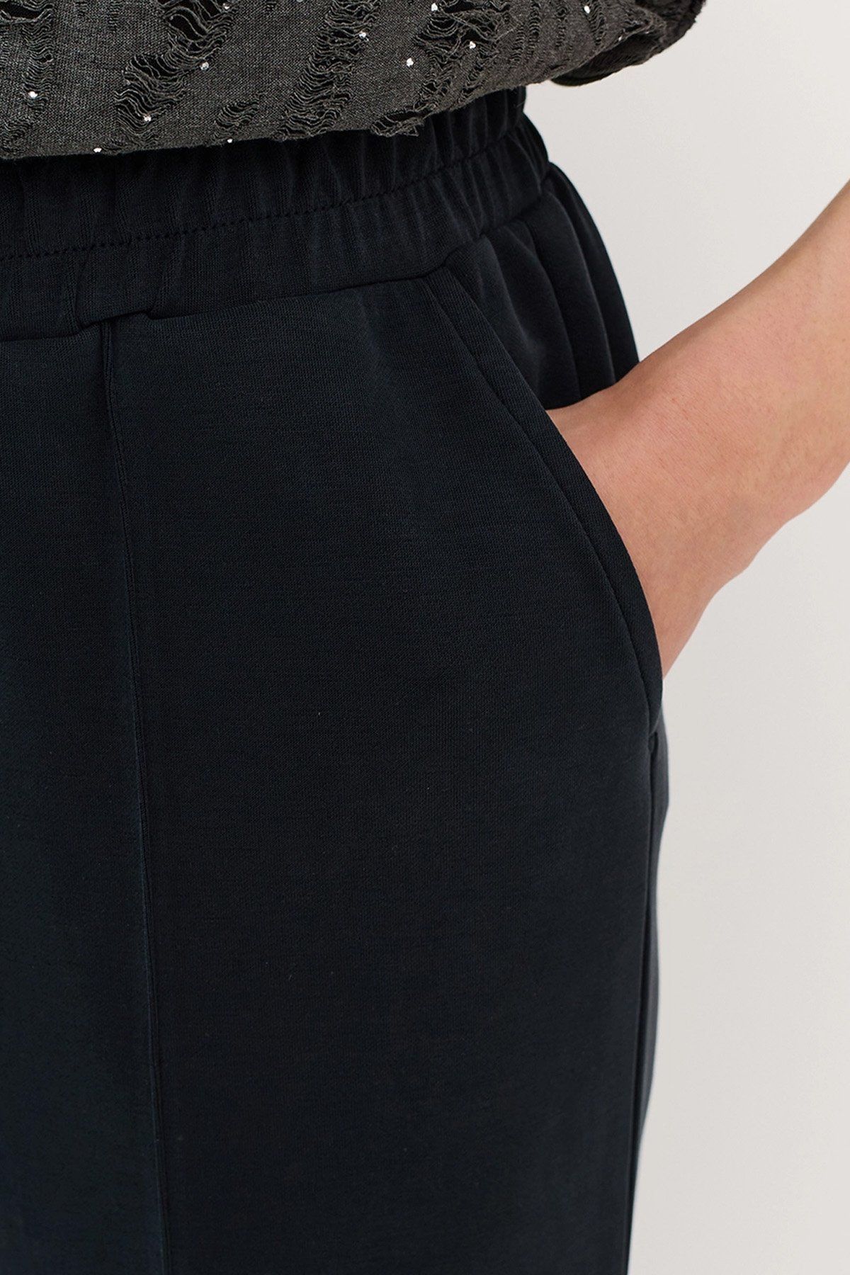 Графитовые брюки с модалом, 52р