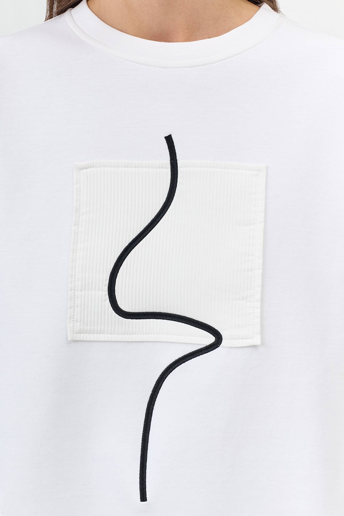 Лимитированная серия cвитшот с минималистичным принтом и ремень, 34