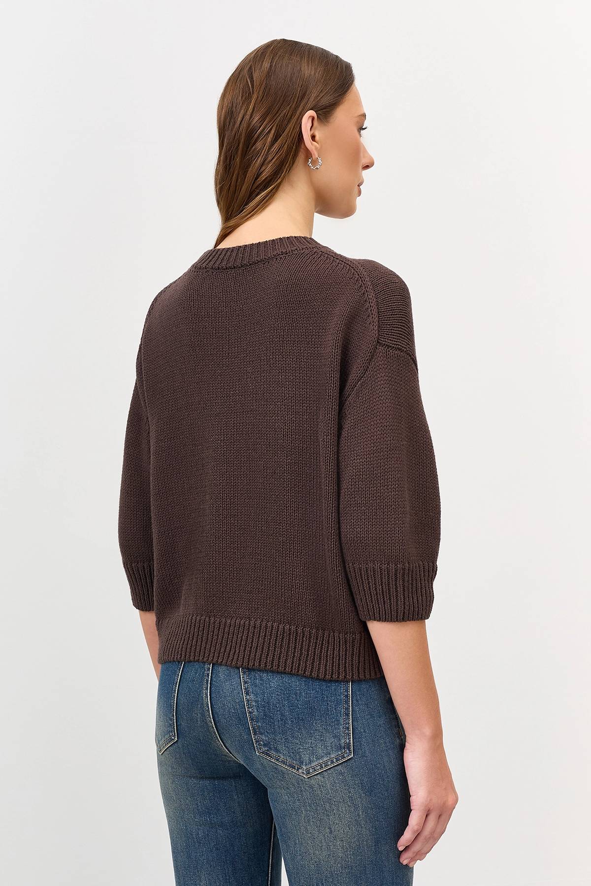 Лимитированная серия базовый джемпер с палантином, 50