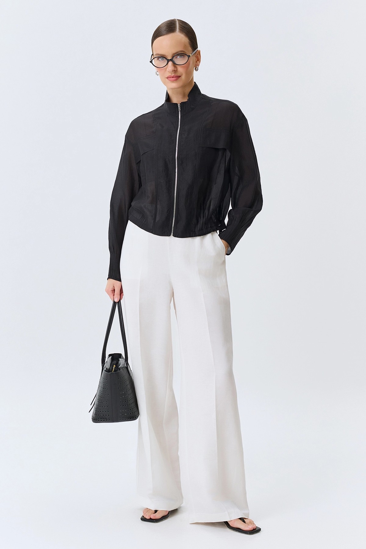 Легкий жакет из тонкой вискозы, 46