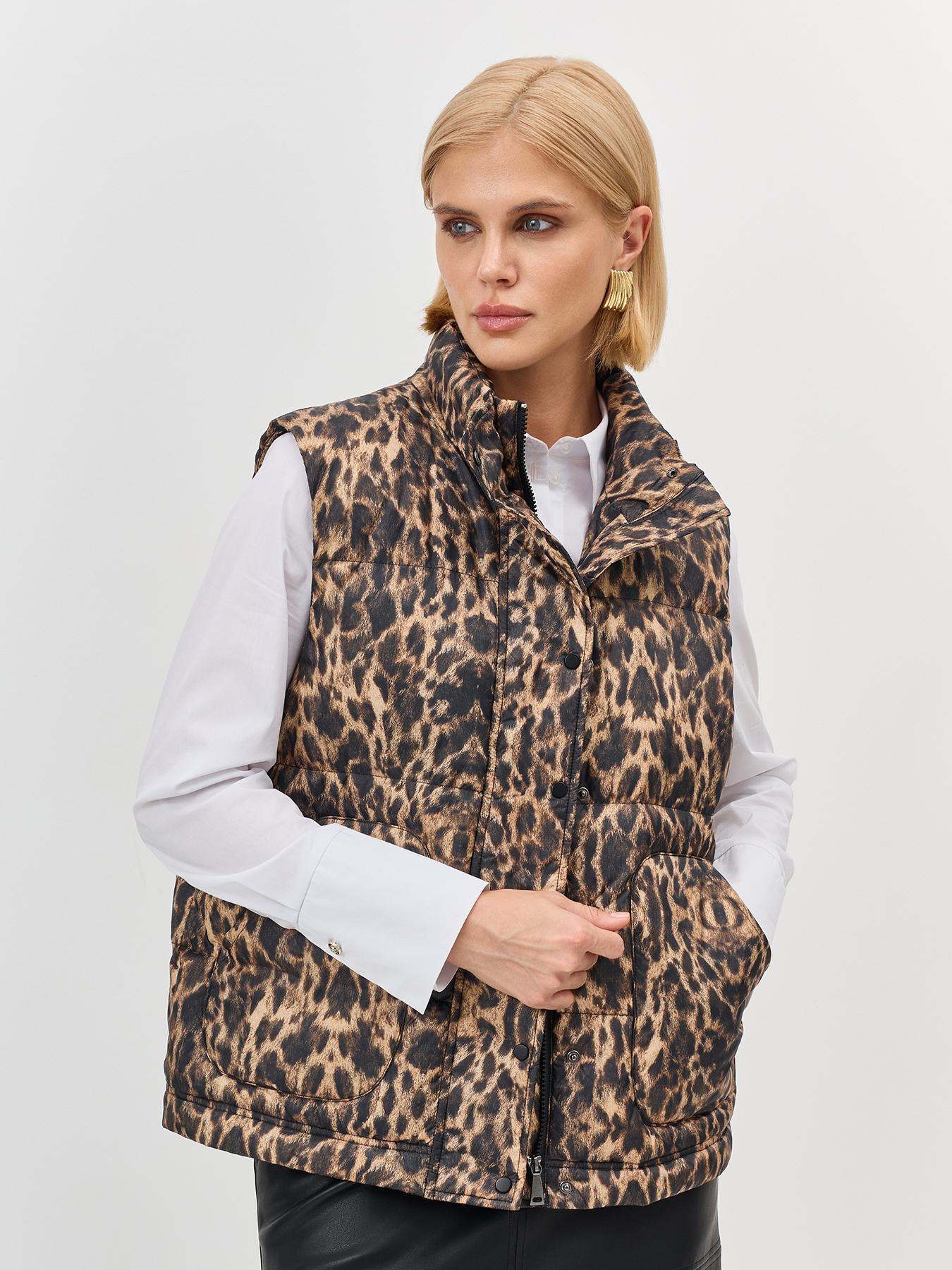 Лимитированная серия жилет с принтом и палантин, 38