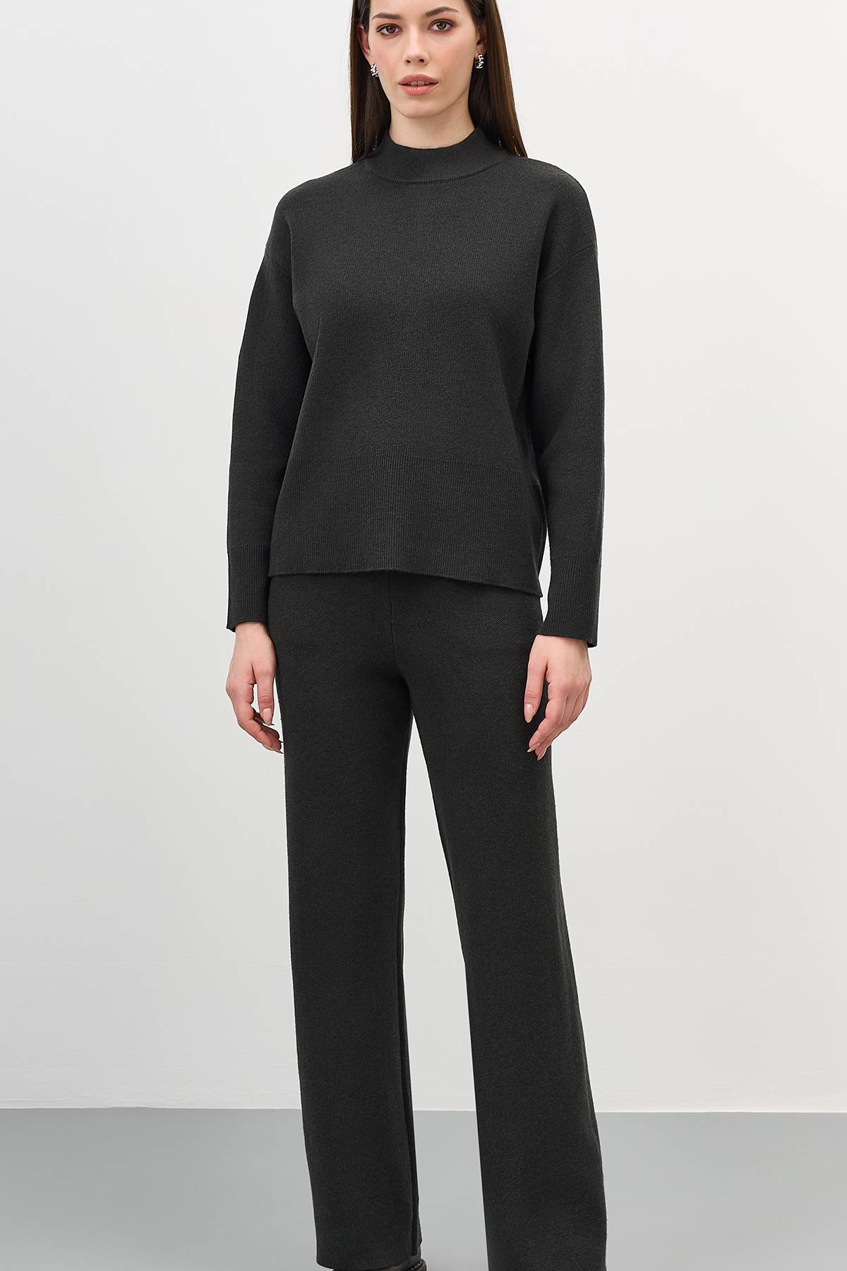 Вязаные брюки с шерстью, 46