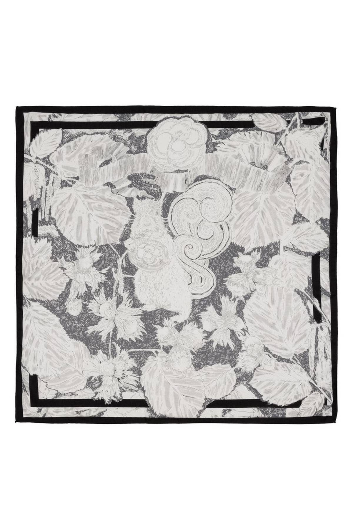 Платок светло-серый, One