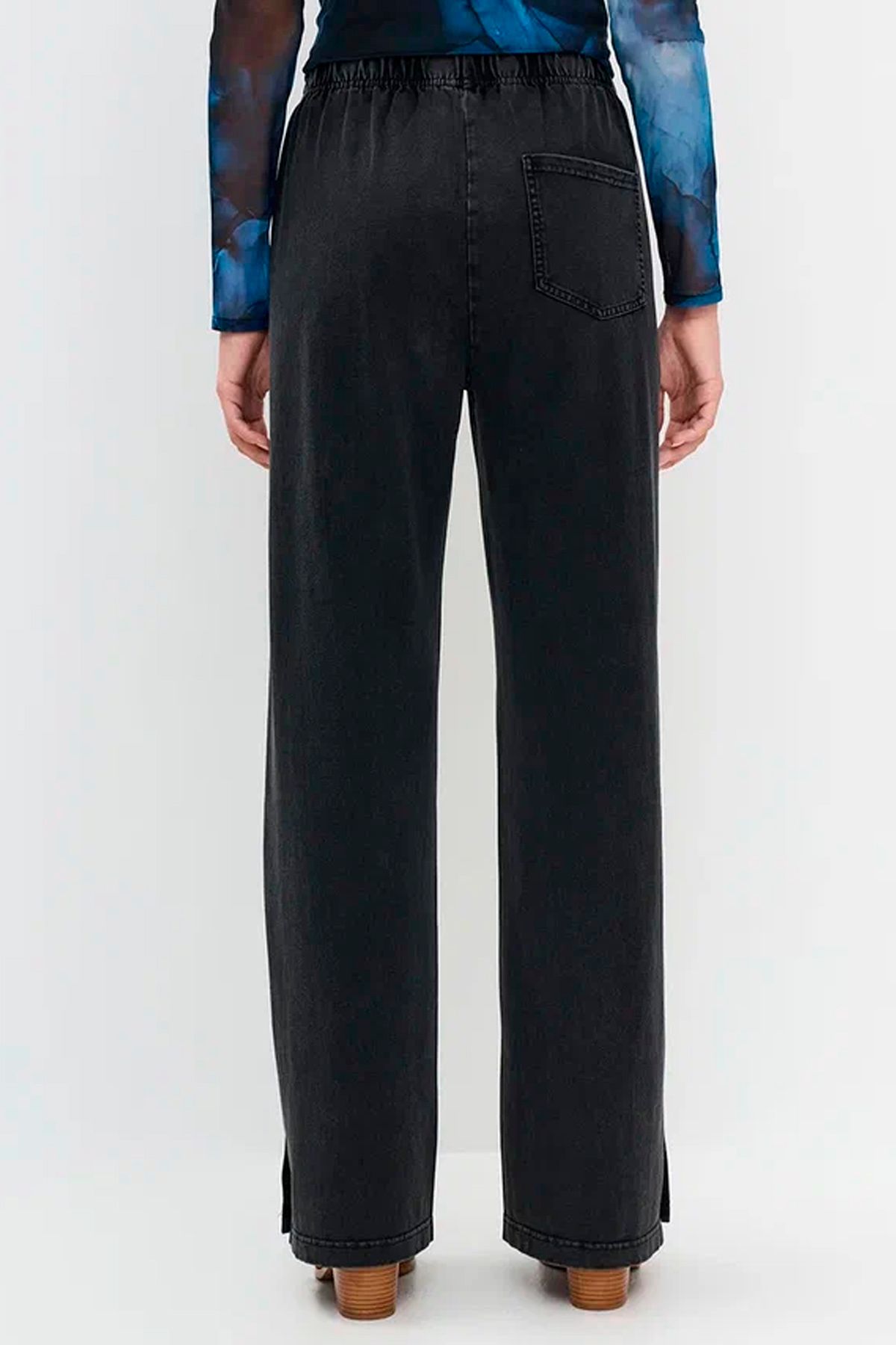 Хлопковые брюки с эффектом "мрамора", 42р