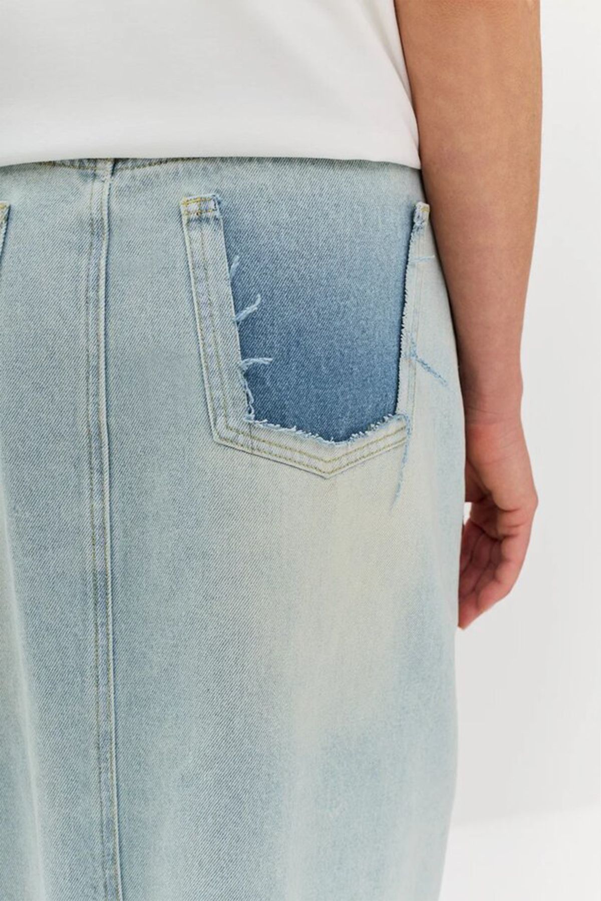 Юбка миди с бахромой, 42р